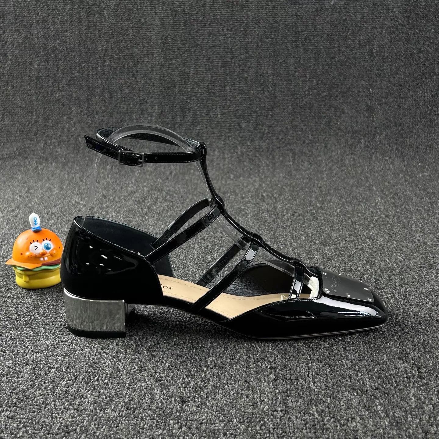 Dior Dior Black Patent Leather Mary Jane 37.5 New Size US 7 / IT 37 - 3 Thumbnail