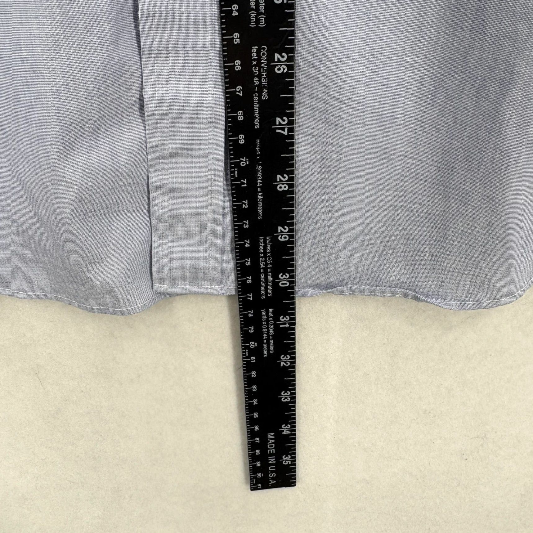J.Crew J.CREW Ludlow Dress Shirt Mens 15.5 34 Blue Check Classic Stretch Long Sleeve Shirt Size 42R - 7 Thumbnail