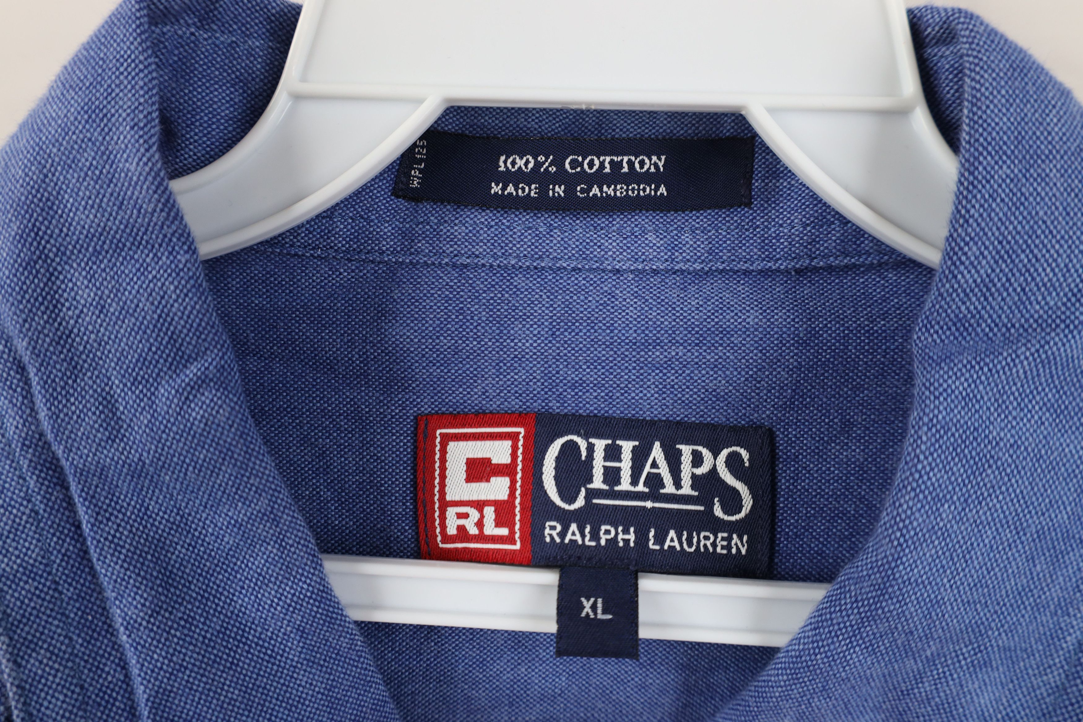Ralph Lauren Vintage 90s Chaps Ralph Lauren Short Sleeve Button Shirt Size US XL / EU 56 / 4 - 8 Thumbnail