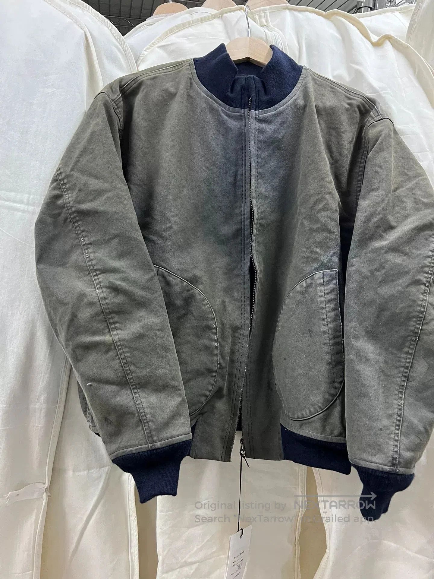 A.PRESSE Vintage WW2 US NAVY Blue Deck Jacket. Size US M / EU 48-50 / 2 - 2 Thumbnail