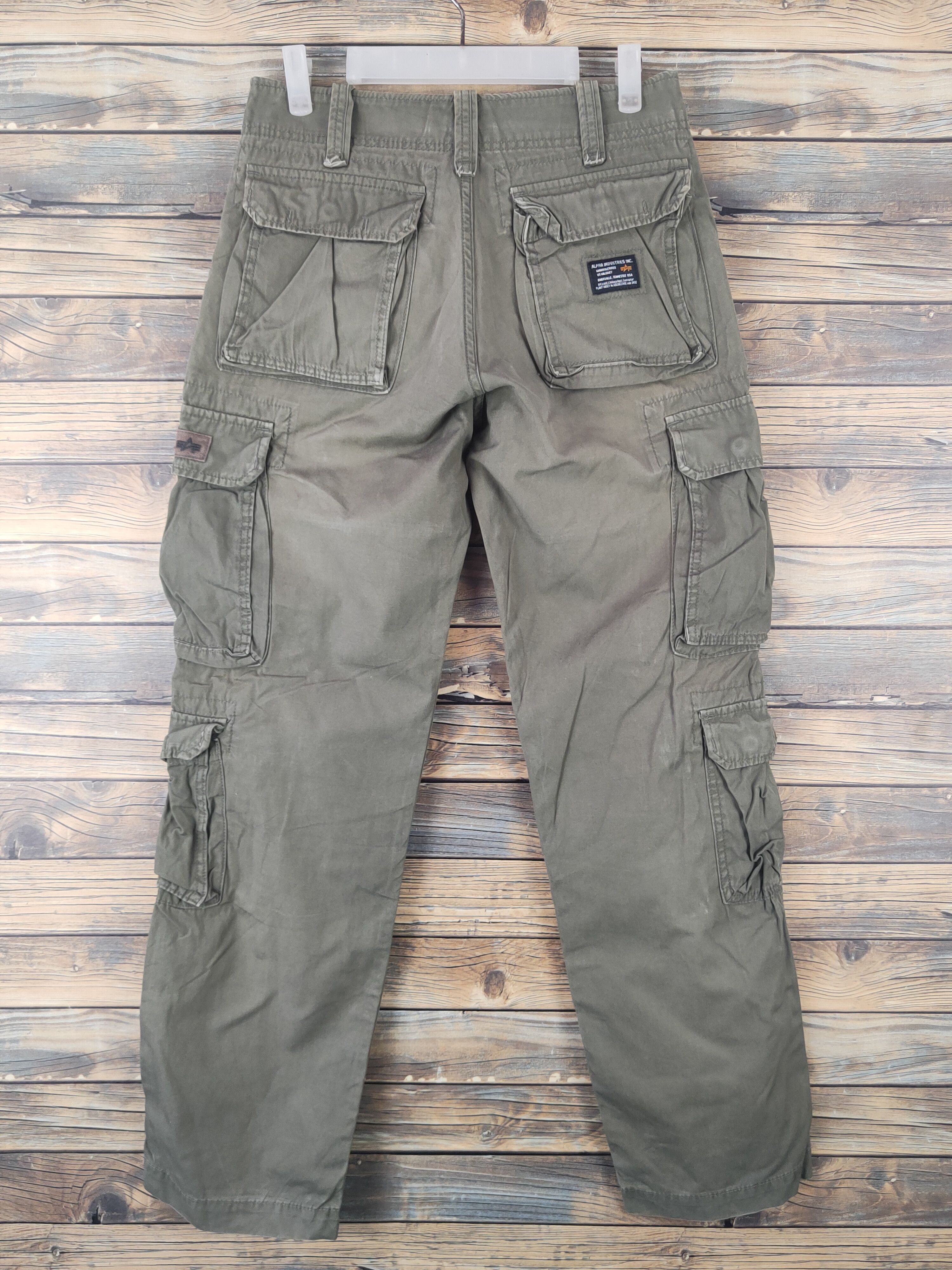 Alpha Industries DL Alpha Industries Olive Multipocket Cargo Pants #1865 Size US 28 / EU 44 - 8 Thumbnail