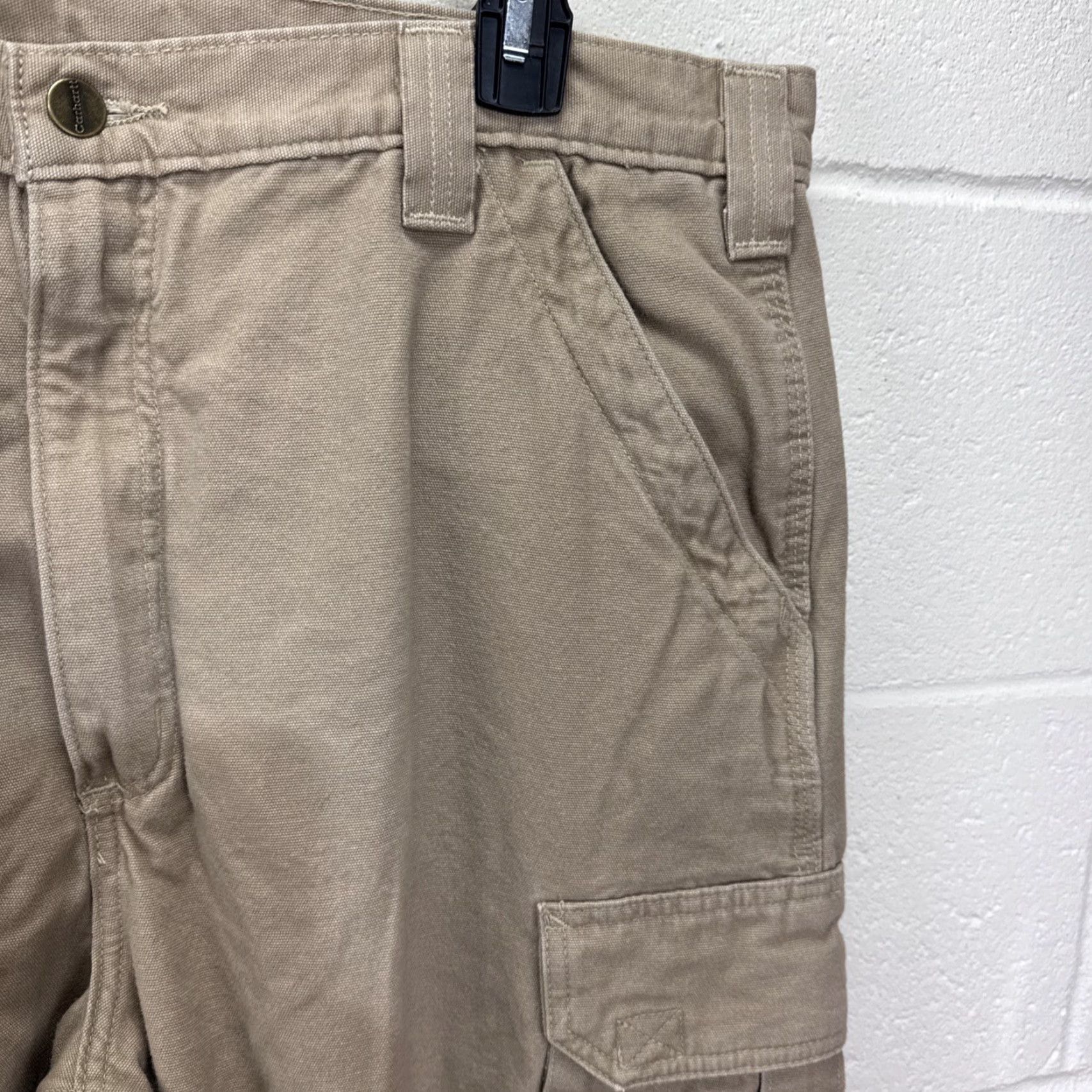Carhartt Carhartt Mens Cargo Pants Size 38x34 Canvas Workwear Khaki Relaxed Fit Classico Size US 38 / EU 54 - 3 Thumbnail