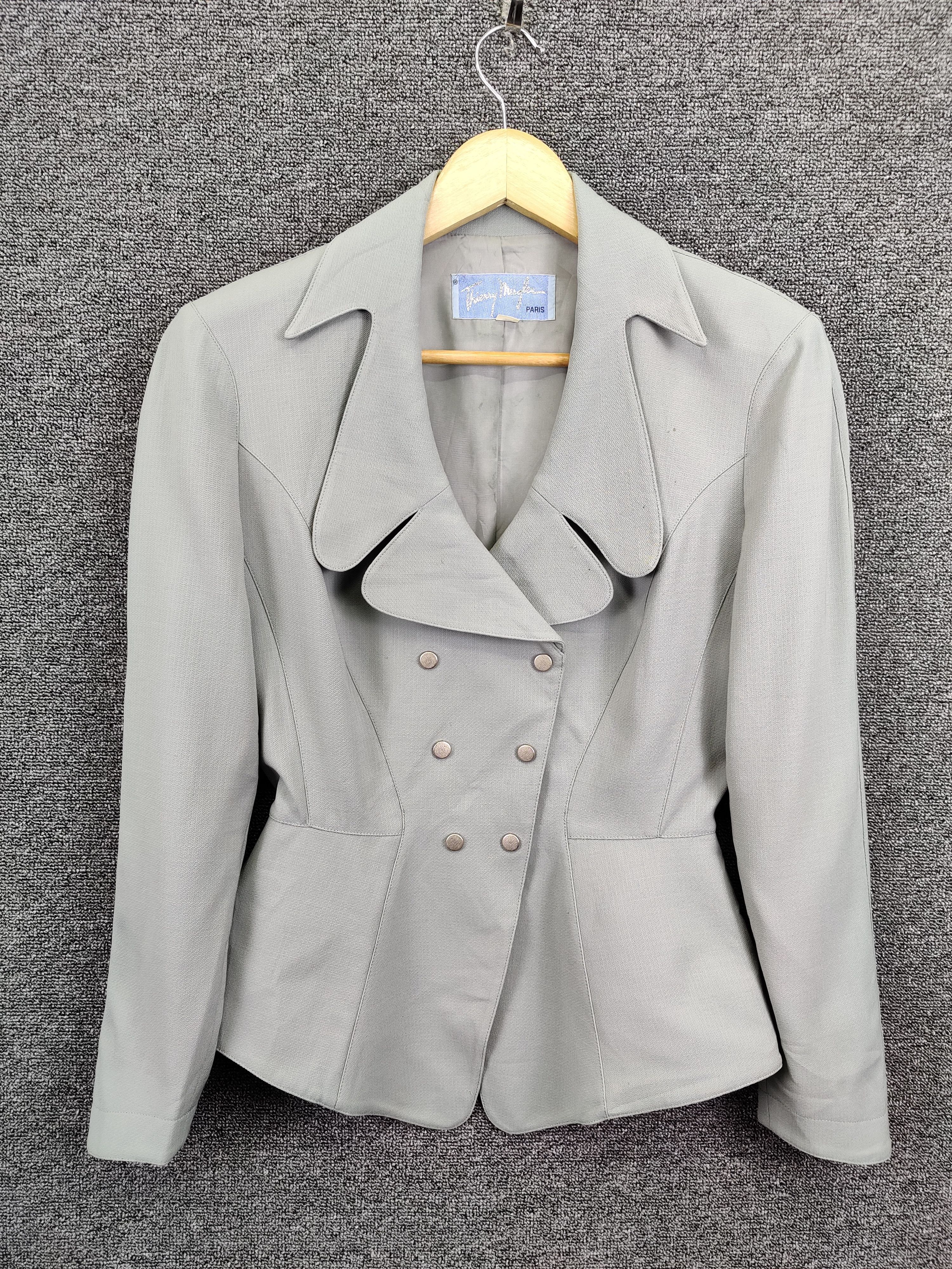 Thierry Mugler Thierry Mugler Wool Blazer Coat Size S / US 4 / IT 40 - 1 Thumbnail