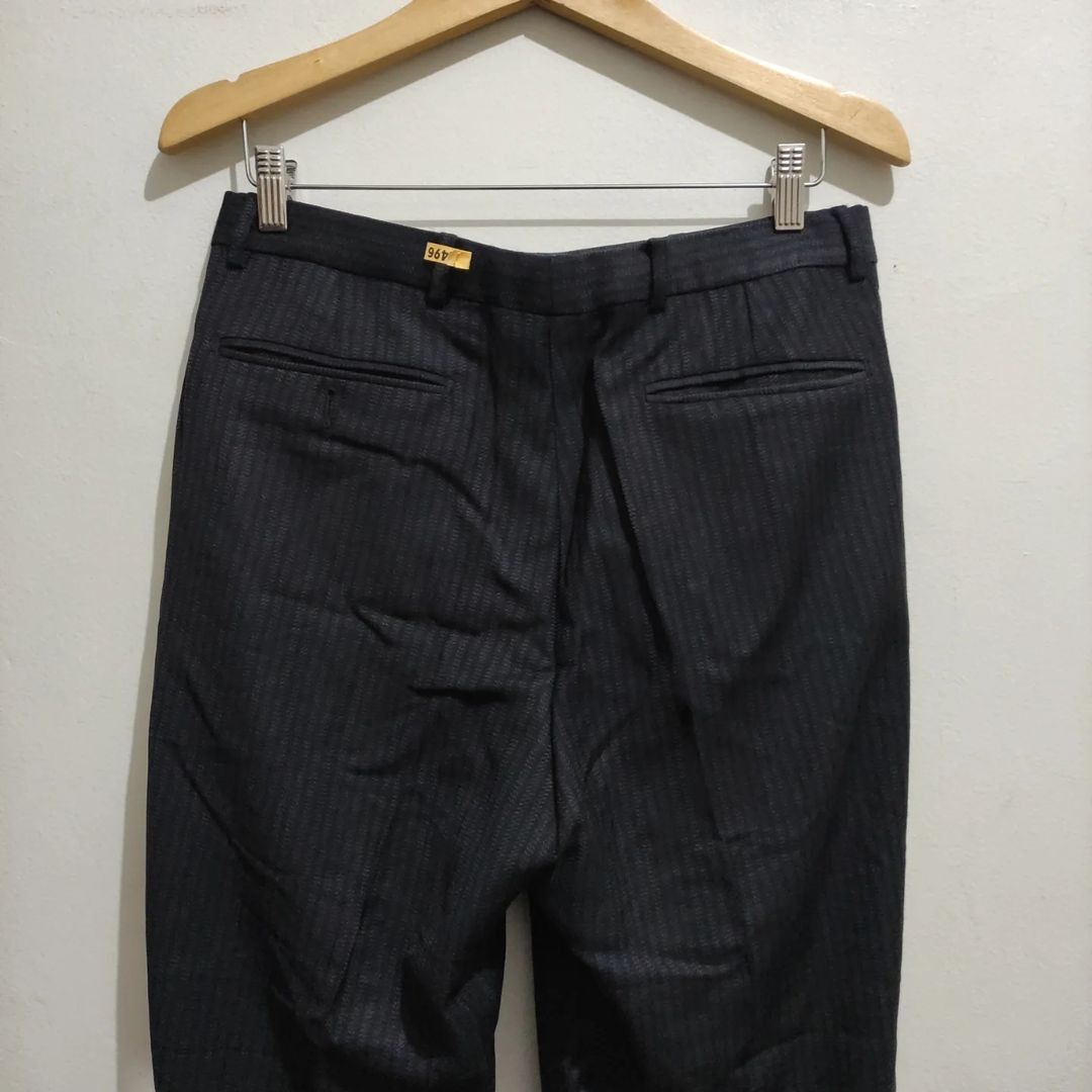 Versace Vintage Slacks Versace Wool Blend, Fine Line Motif Size US 32 / EU 48 - 12 Thumbnail