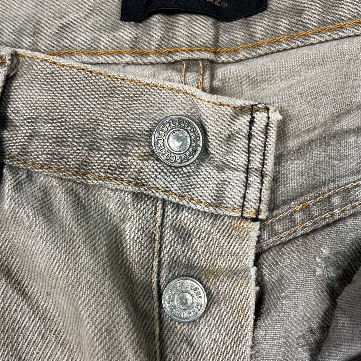 Levi's Vintage Levis X Famouz Sashiko Patchwork Workwear Denim Jean Size US 30 / EU 46 - 16 Thumbnail