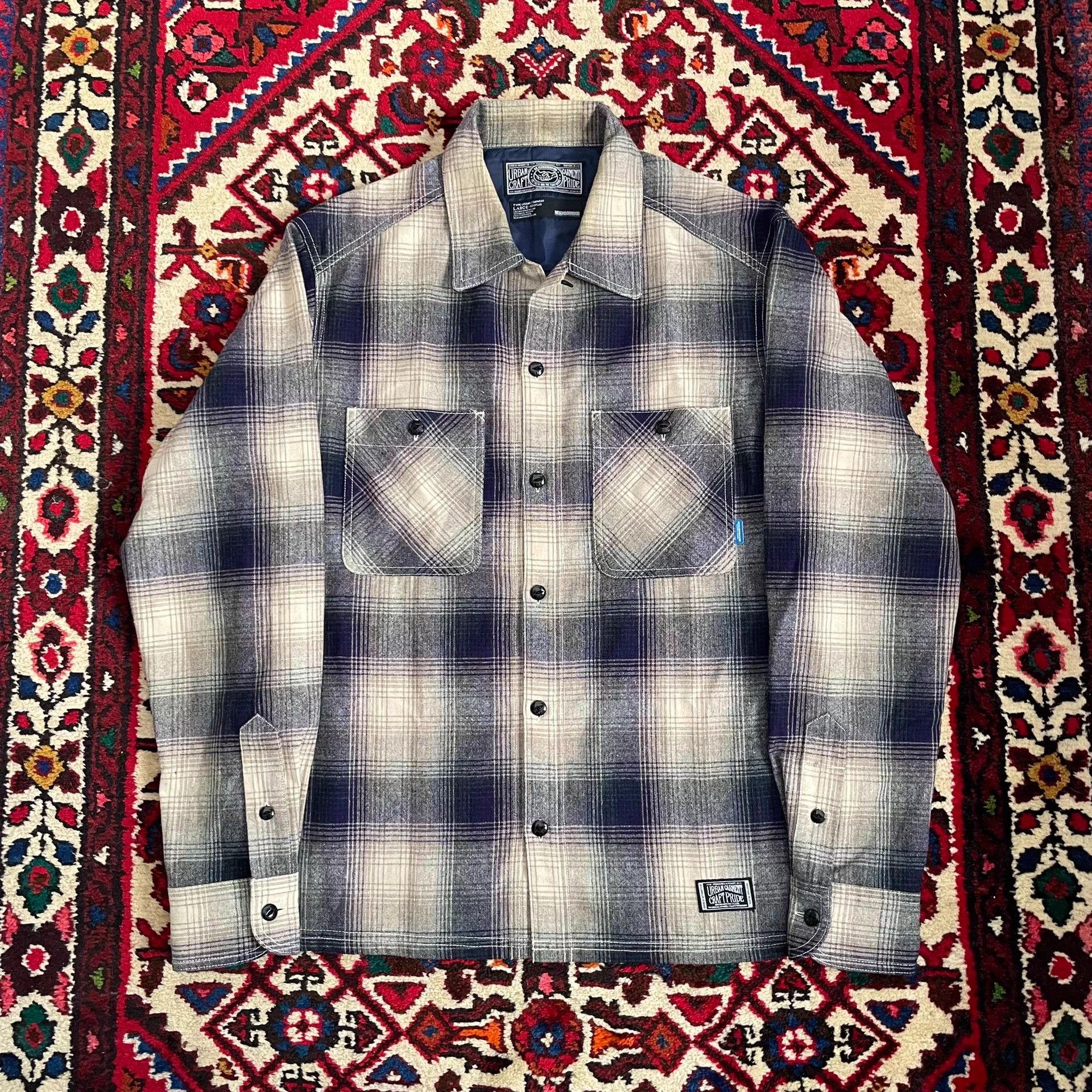 Neighborhood nbhd 09aw purple wool shirt L Size US L / EU 52-54 / 3 - 1 Thumbnail
