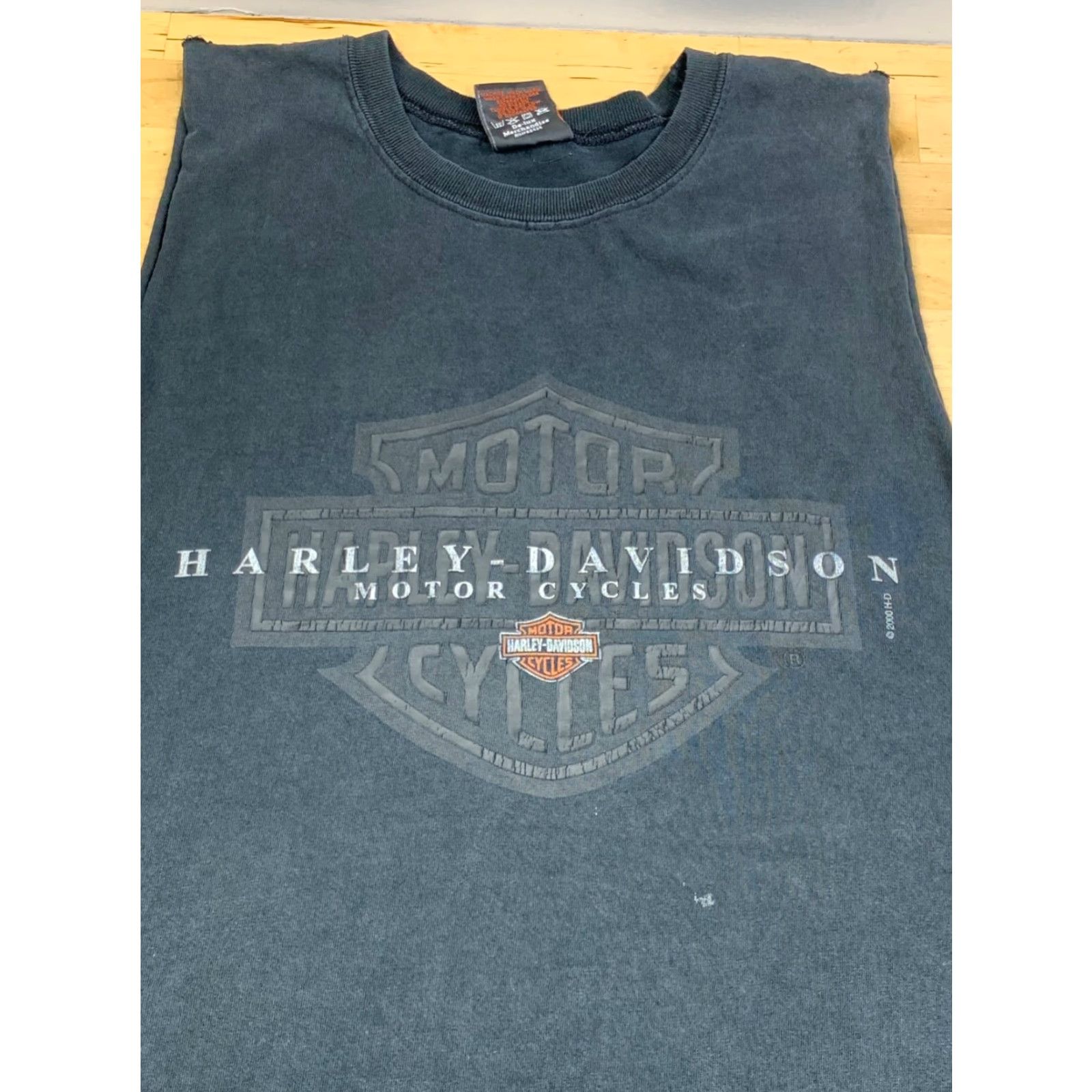 Harley Davidson VINTAGE Harley-Davidson Shirt Mens XL Black Biker Motorcycle 11460 Ft. Myers Y2K Size US XL / EU 56 / 4 - 4 Thumbnail