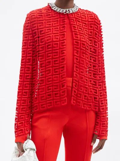 Givenchy o1y0925 Sweater in Red Size S / US 4 / IT 40 - 2 Thumbnail