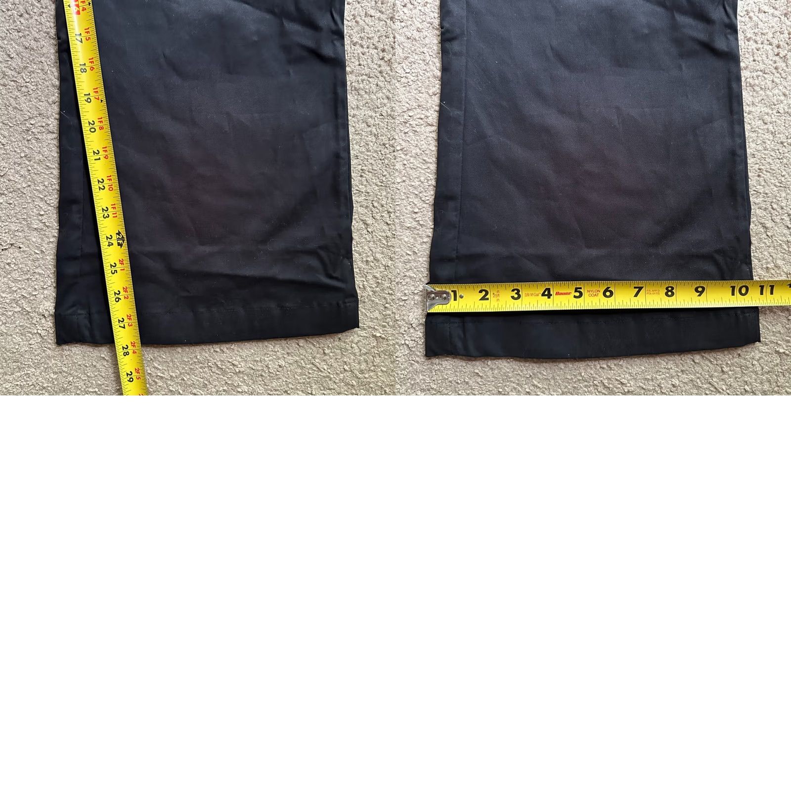 Dickies Dickies Pants Womens 18 (38x28) Slim Fit Bootcut Black Twill Work High Rise Size 26" / US 2 / IT 38 - 10 Thumbnail