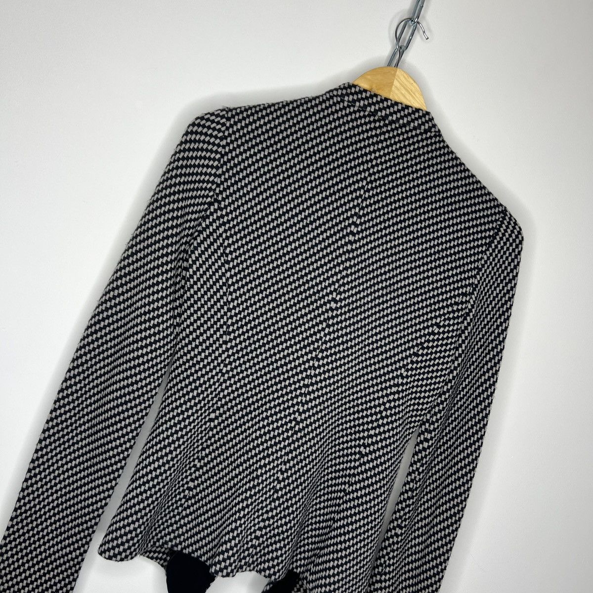Emporio Armani × Giorgio Armani EMPORIO ARMANI DOUBLE COLLAR JACKET WOOL BLAZER Size S / US 4 / IT 40 - 9 Thumbnail