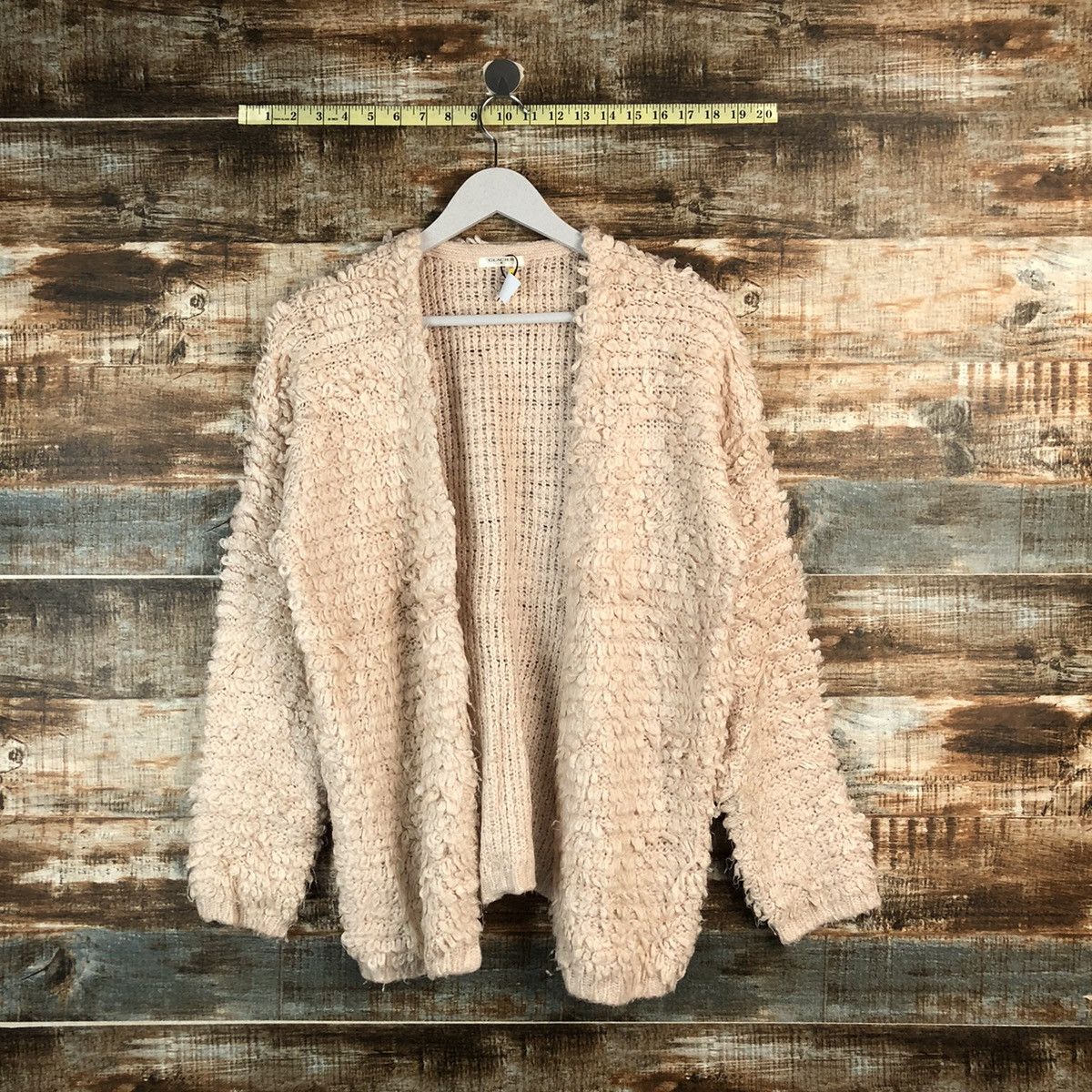 Homespun Knitwear × Japanese Brand Glacier Pink Mohair Cardigan shaggy vintage Knitwear #A2351 Size M / US 6-8 / IT 42-44 - 1 Thumbnail