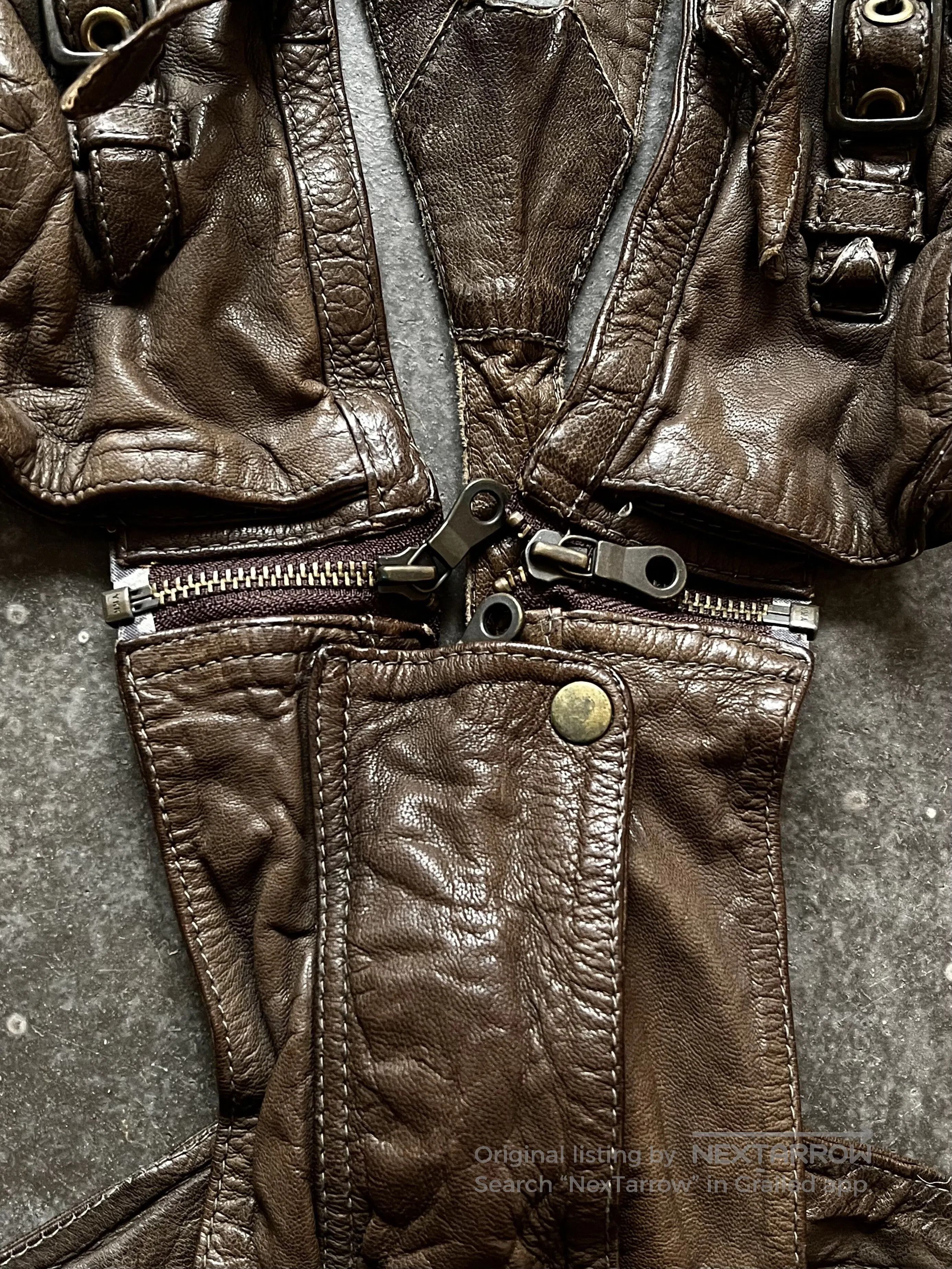 Share Spirit Homme SHARE SPIRIT Leather Vest. Size US M / EU 48-50 / 2 - 6 Thumbnail