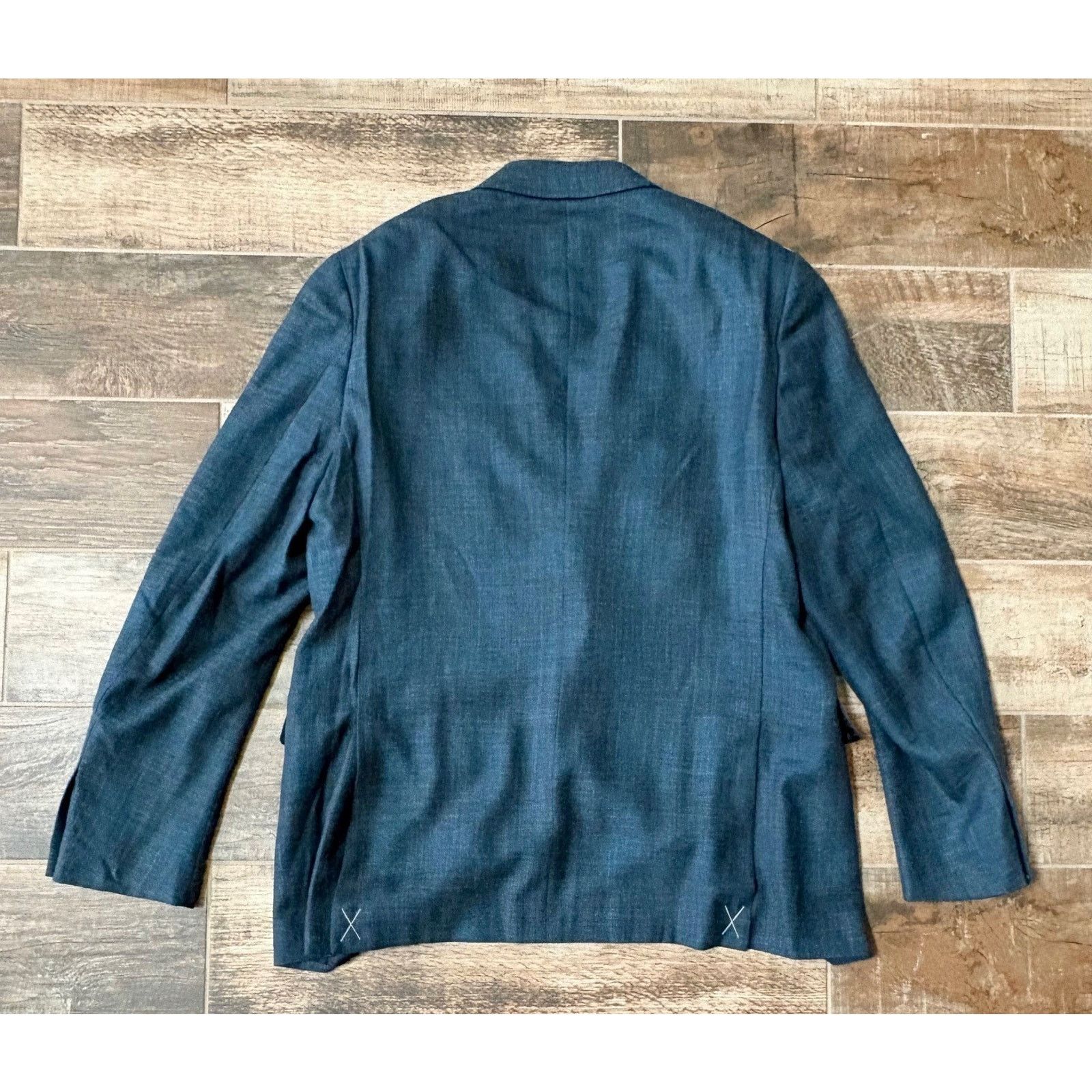 Ermenegildo Zegna $4,295 NWT ZEGNA Wool Blend Sport Coat Blue Teal 44/54 R Size 44R - 7 Thumbnail