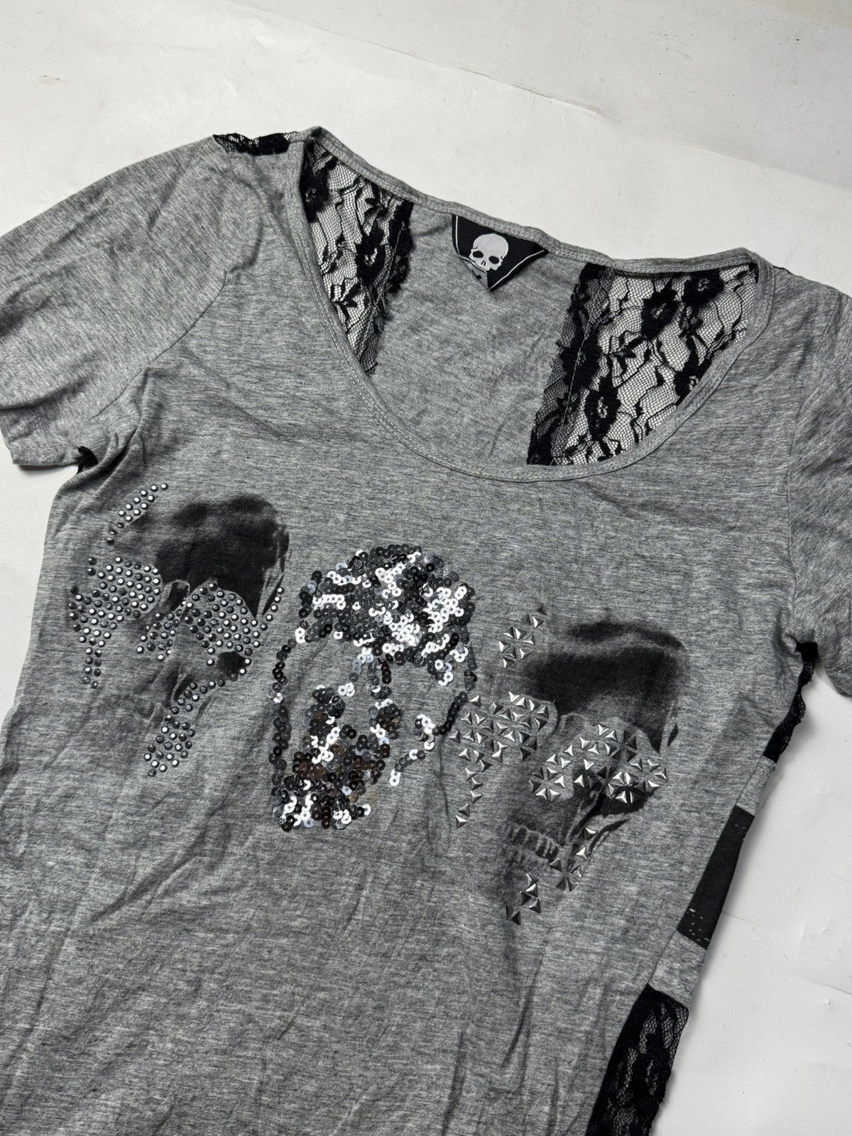 KMRii GOTHIC PUNK STYLED SKULL ENGLAND CROSSES Size US S / EU 44-46 / 1 - 6 Thumbnail