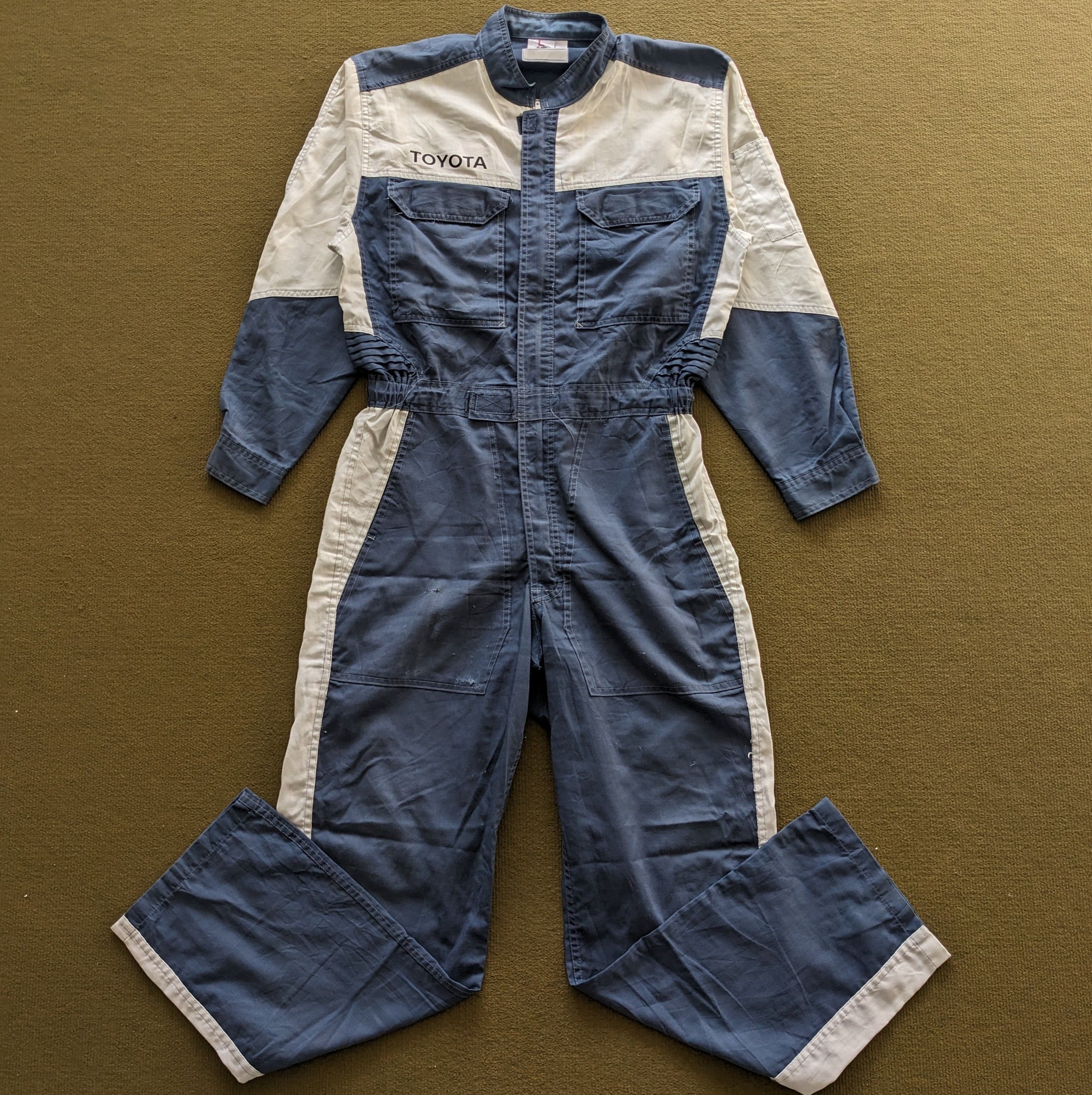 Japanese Brand Vintage TOYOTA Racing Coverall Workwear Jacket Size US M / EU 48-50 / 2 - 3 Thumbnail