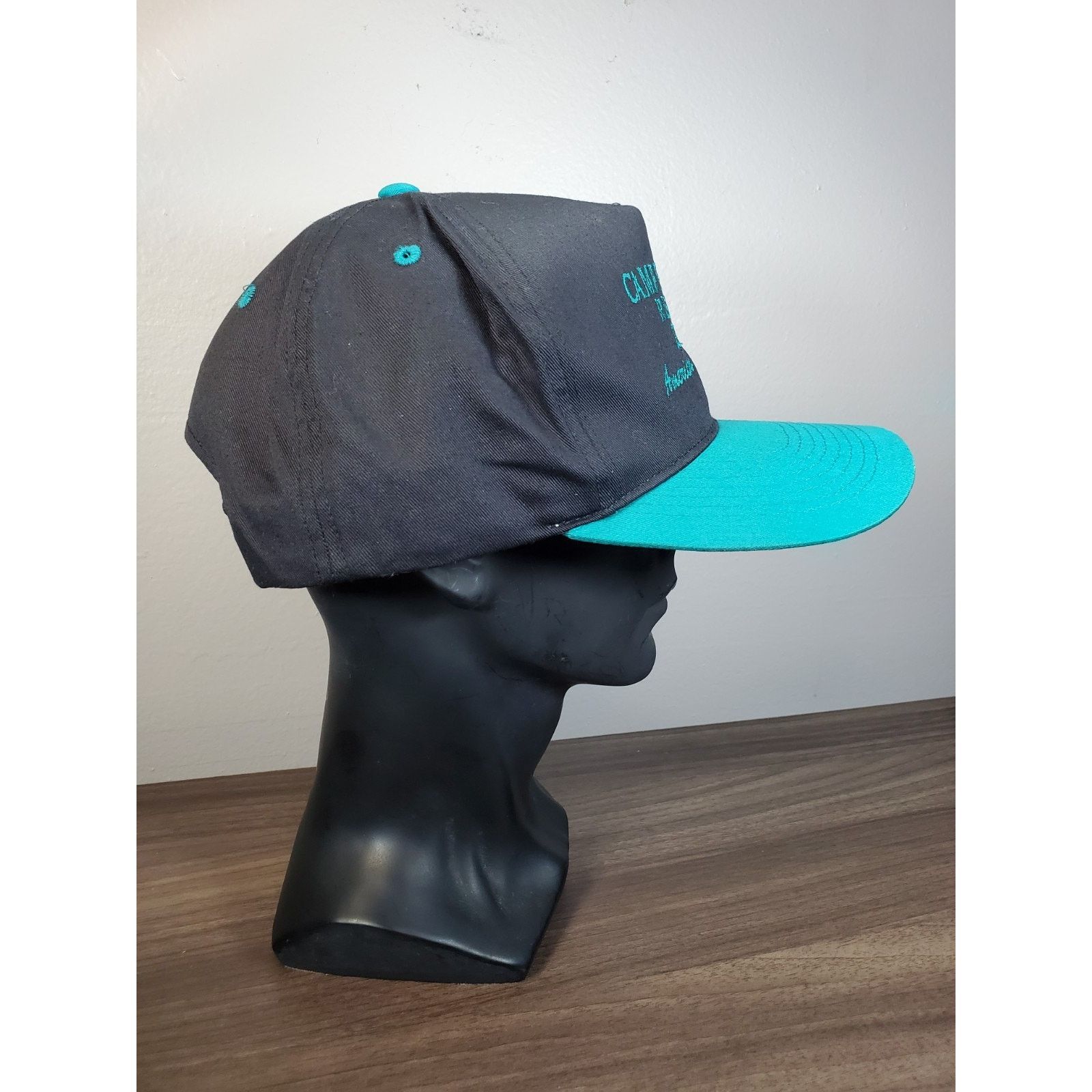 Vintage 2000 Camp Ellis Days Reunion Hat Snapback Cap Black & Teal Size ONE SIZE - 4 Thumbnail