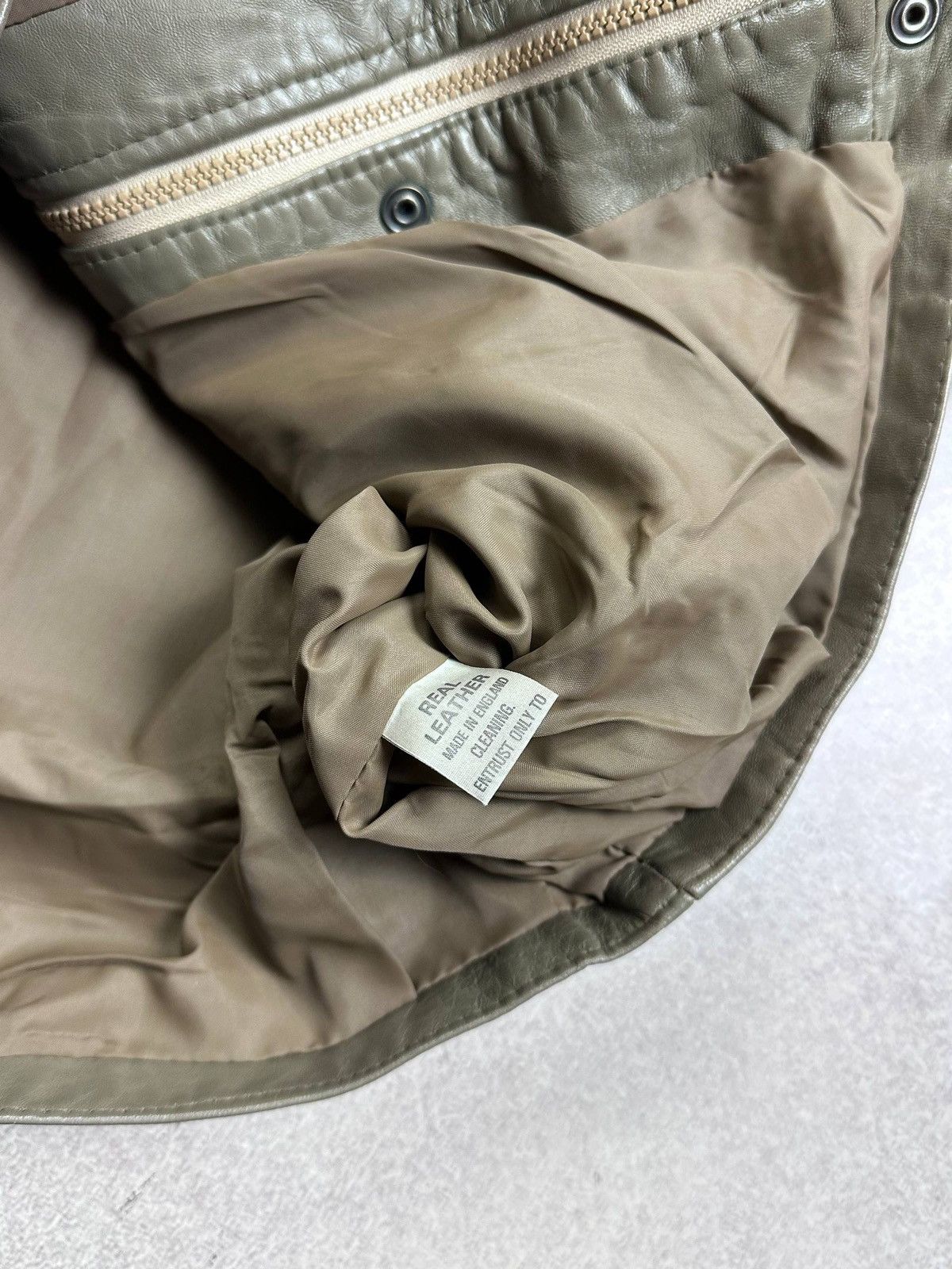 Japanese Brand Vintage Genuine Leather Avantgarde Bomber Jacket M Size M / US 6-8 / IT 42-44 - 6 Thumbnail