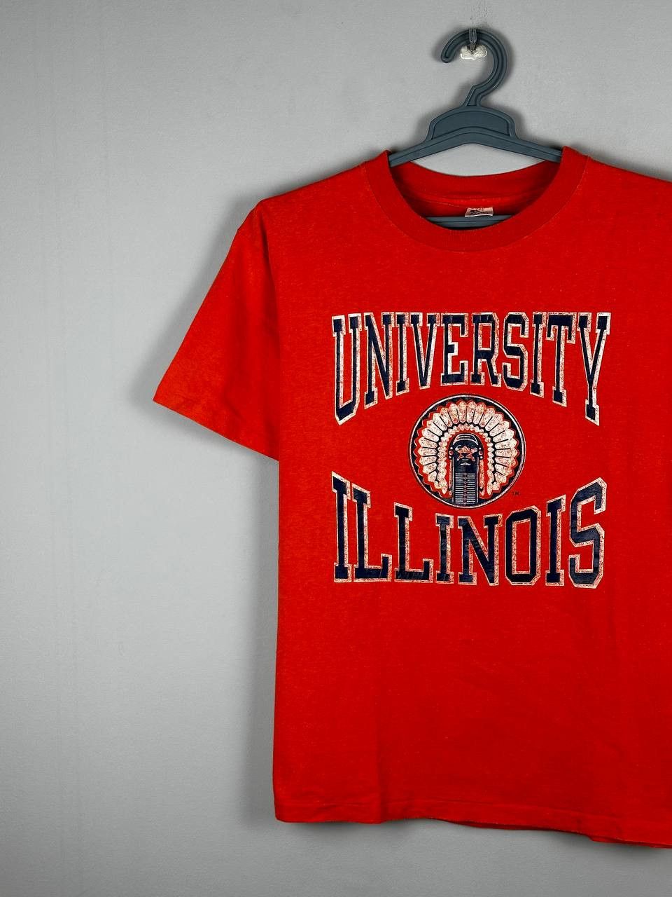 Champion 90s UNIVERSITY ILLINOIS Logo Champion Single Stitch T Shirt Size US L / EU 52-54 / 3 - 2 Thumbnail