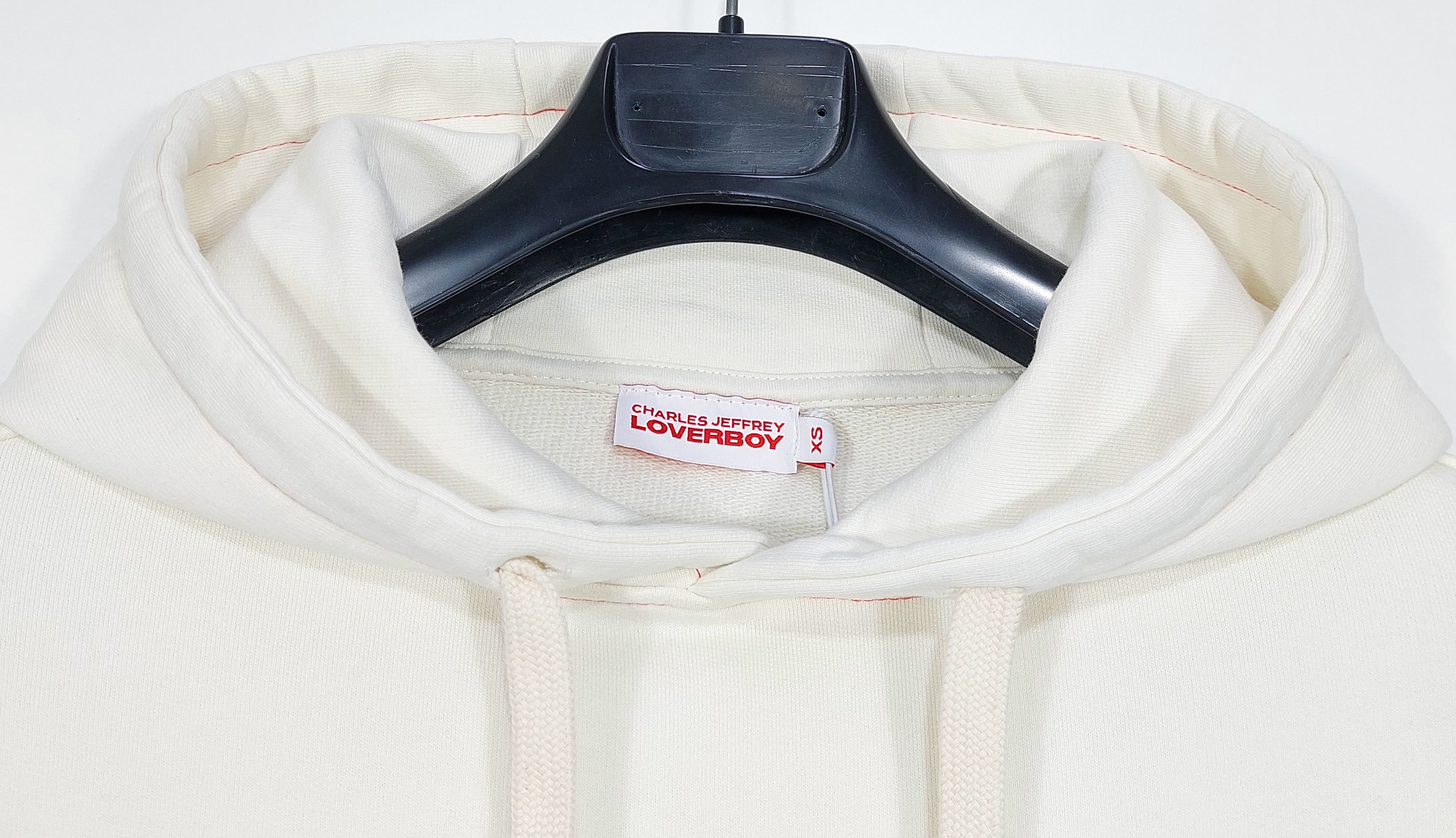 Charles Jeffrey LOVERBOY print hoodie - off-white XS Size US XS / EU 42 / 0 - 2 Thumbnail