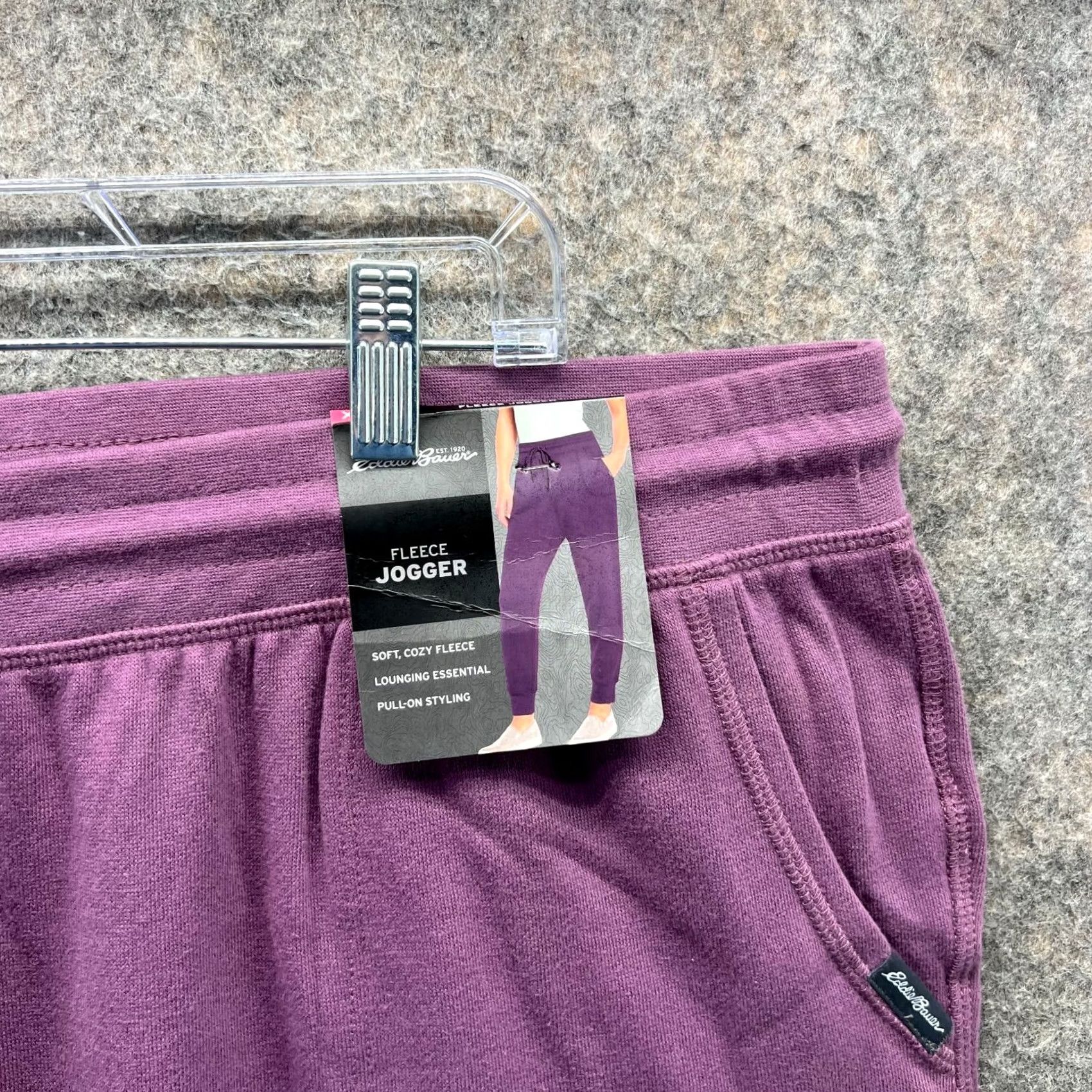 Eddie Bauer Eddie Bauer Jogger Womens XXL Purple Fleece Berry Conserve Cozy Soft Sweatpants Size 40" / US 18 - 5 Thumbnail