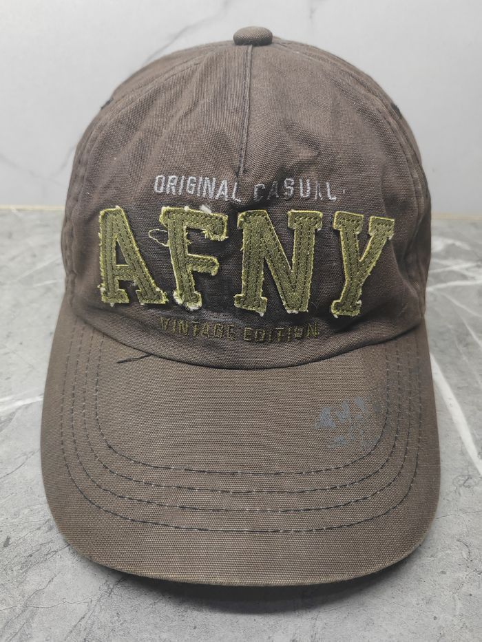 Japanese Brand Vintage AFNY Distressed Cap Hat Size ONE SIZE - 2 Thumbnail