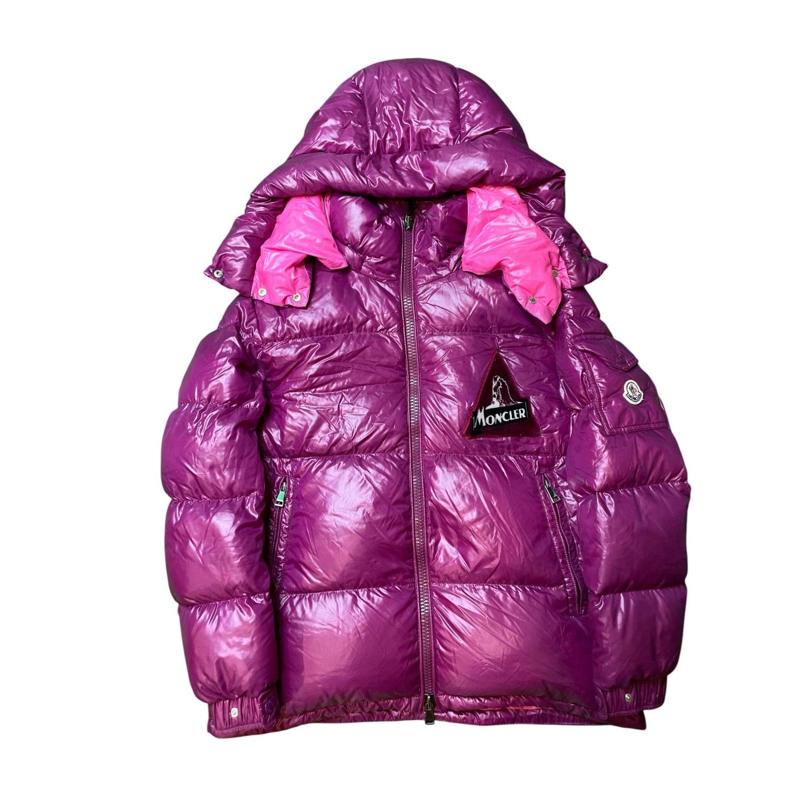 Moncler Maya Purple Pink Puffer Coat