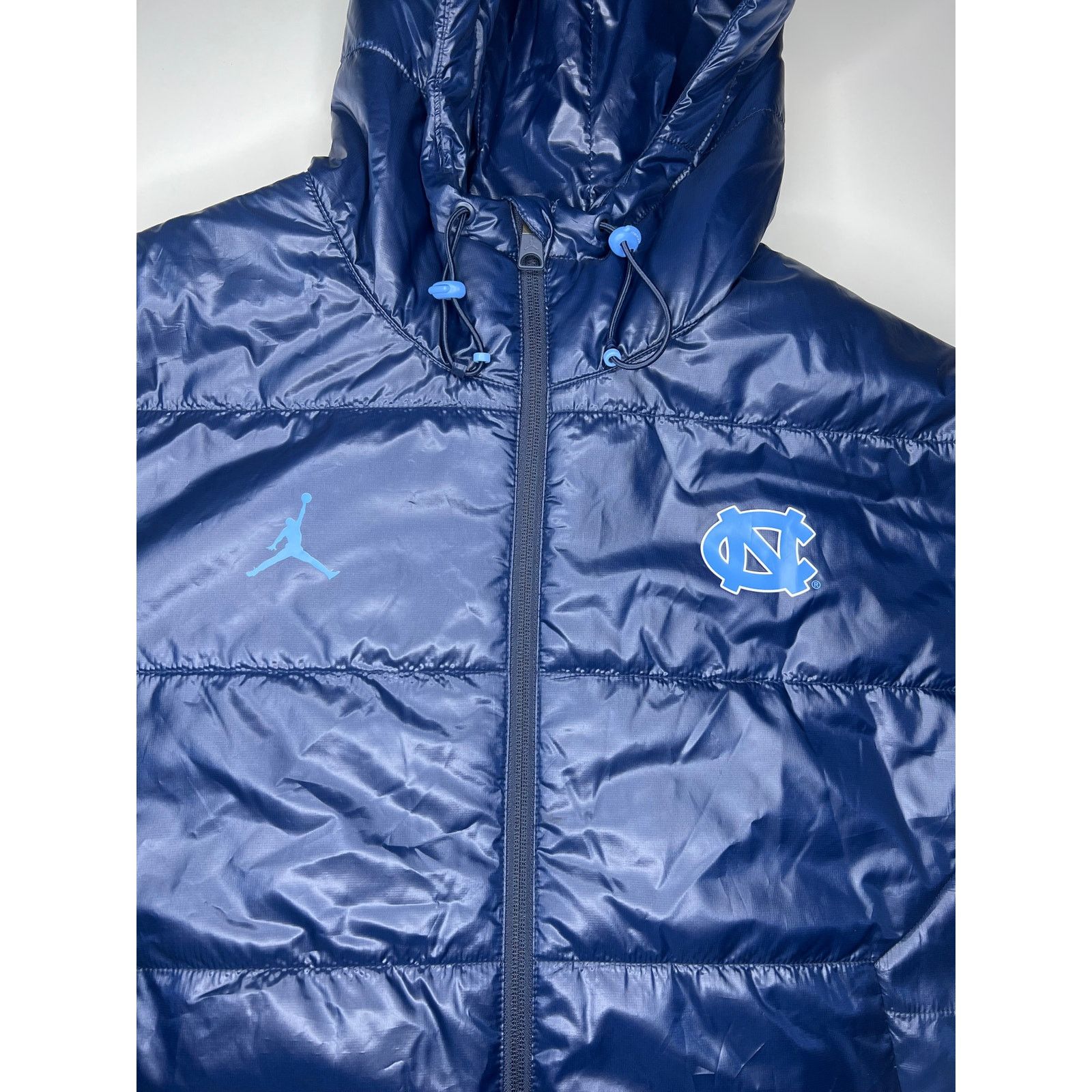 Jordan Brand Nike Air Jordan UNC Tar Heels Jacket Navy Blue Full-Zip Size US L / EU 52-54 / 3 - 3 Thumbnail