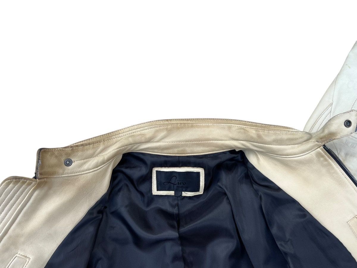 JACKROSE Jackrose Luv Maison Patina Stains Leather Racer Jacket Size US S / EU 44-46 / 1 - 15 Thumbnail