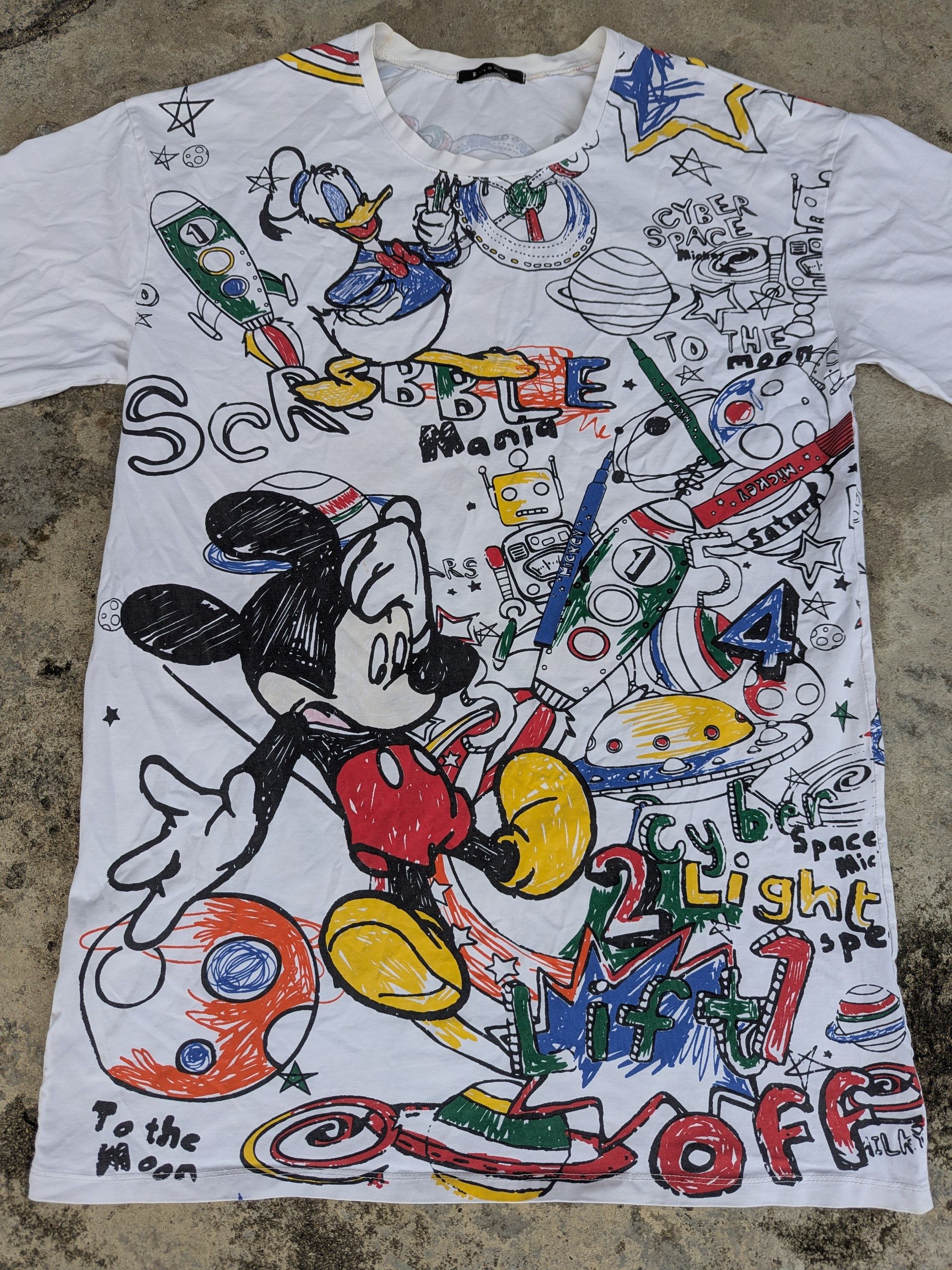 Mickey Mouse Mickey Mouse Full Print All Over Me T Shirt Size US M / EU 48-50 / 2 - 4 Thumbnail