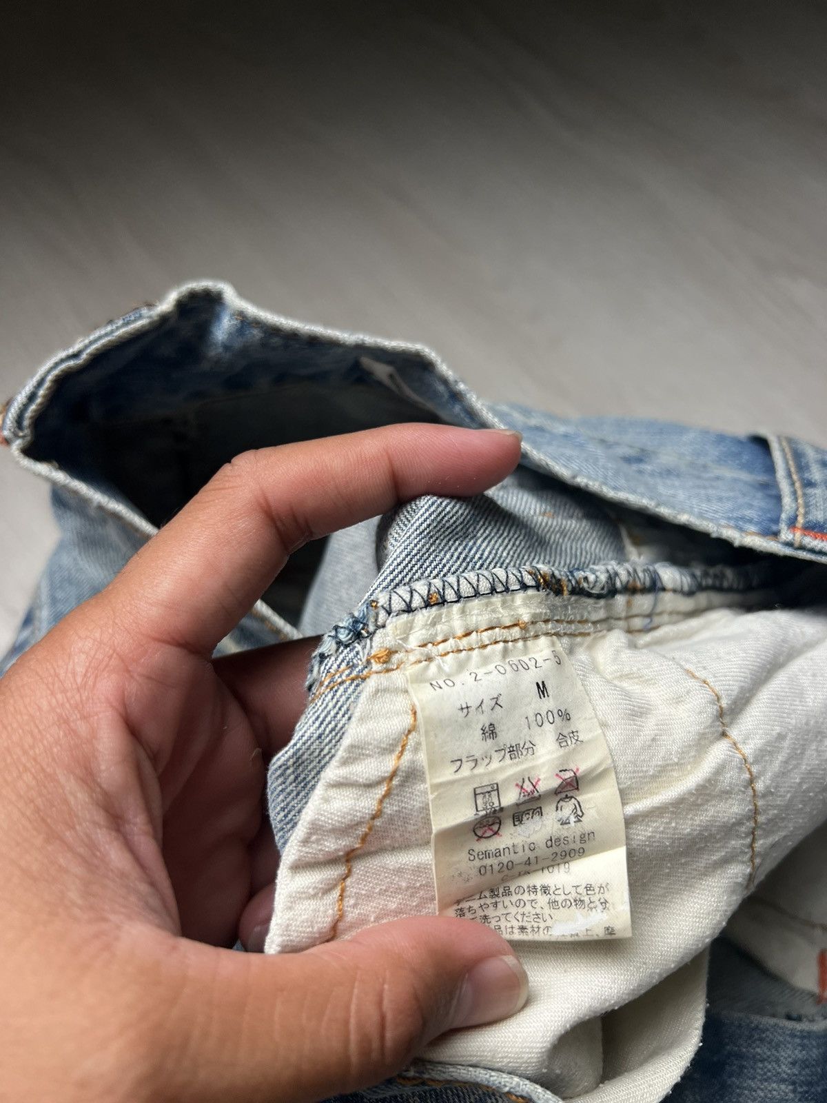 semanticdesign Semantic Design Snake Pocket Distressed Flared Jeans Size US 30 / EU 46 - 8 Thumbnail