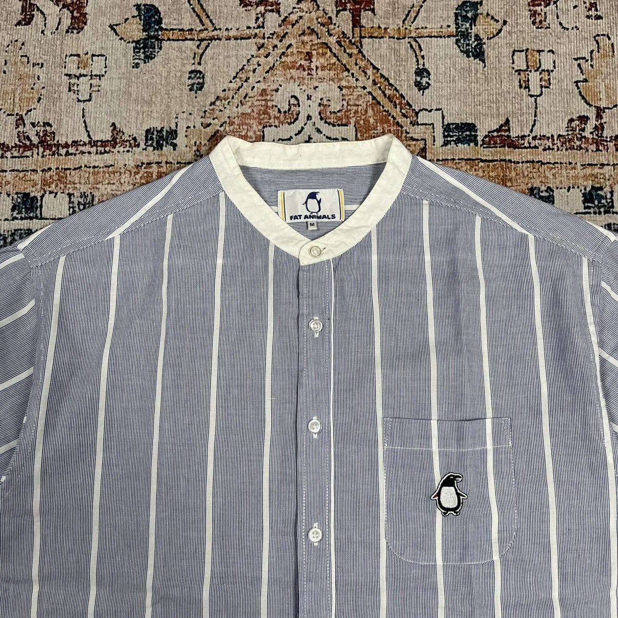 Issey Miyake Fat Animals Stripe Shirt Shanghai Colar Size US M / EU 48-50 / 2 - 2 Thumbnail