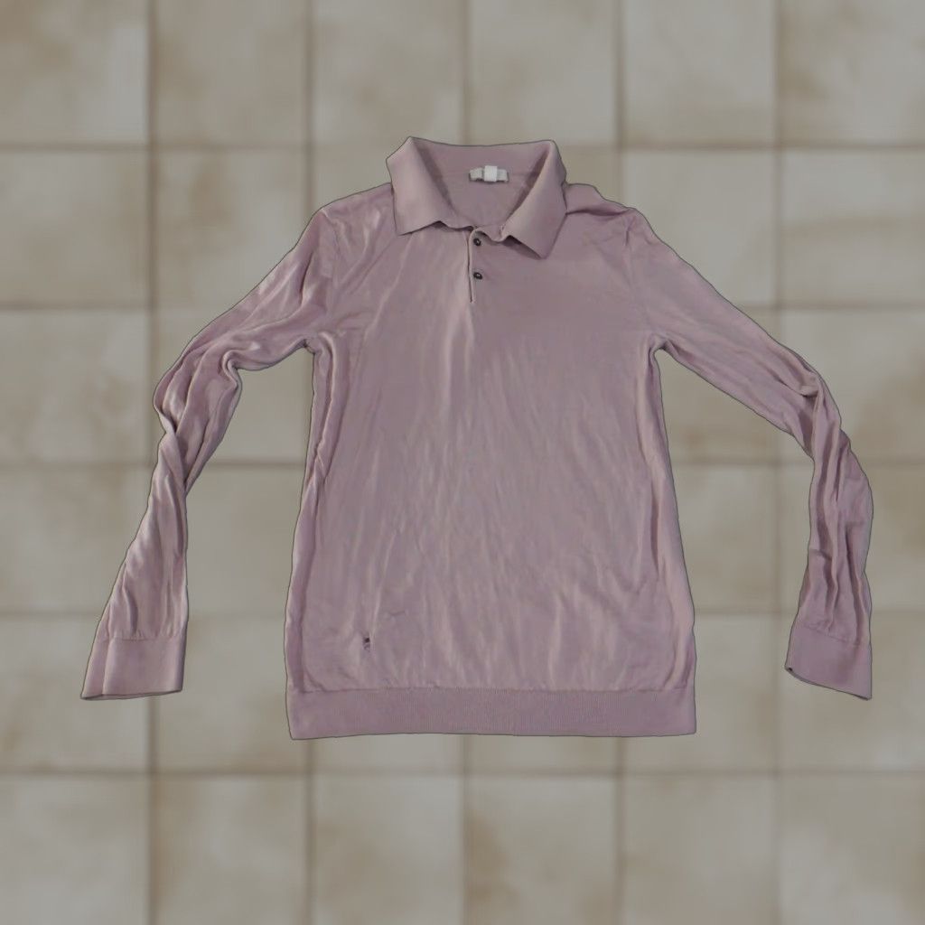 Cos COS Polo Shirt Womens Small Pink Lightweight Knit Short Sleeve? Note: Original has Long Sleeve and Style: Polo. Size S / US 4 / IT 40 - 1 Thumbnail