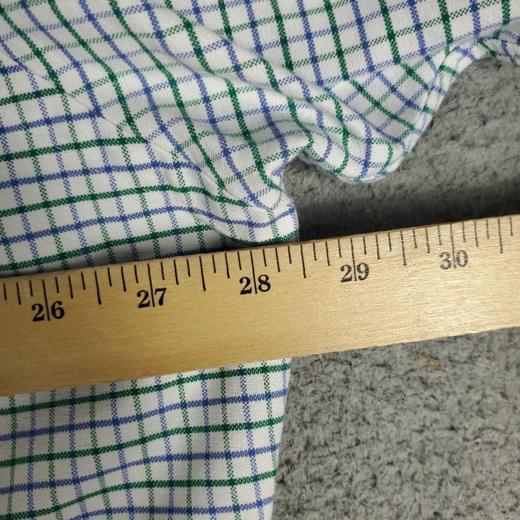 Ralph Lauren Ralph Lauren Shirt Mens 18 Blue Check Classic Fit Dress Button Up Long Sleeve Size 48R - 6 Thumbnail