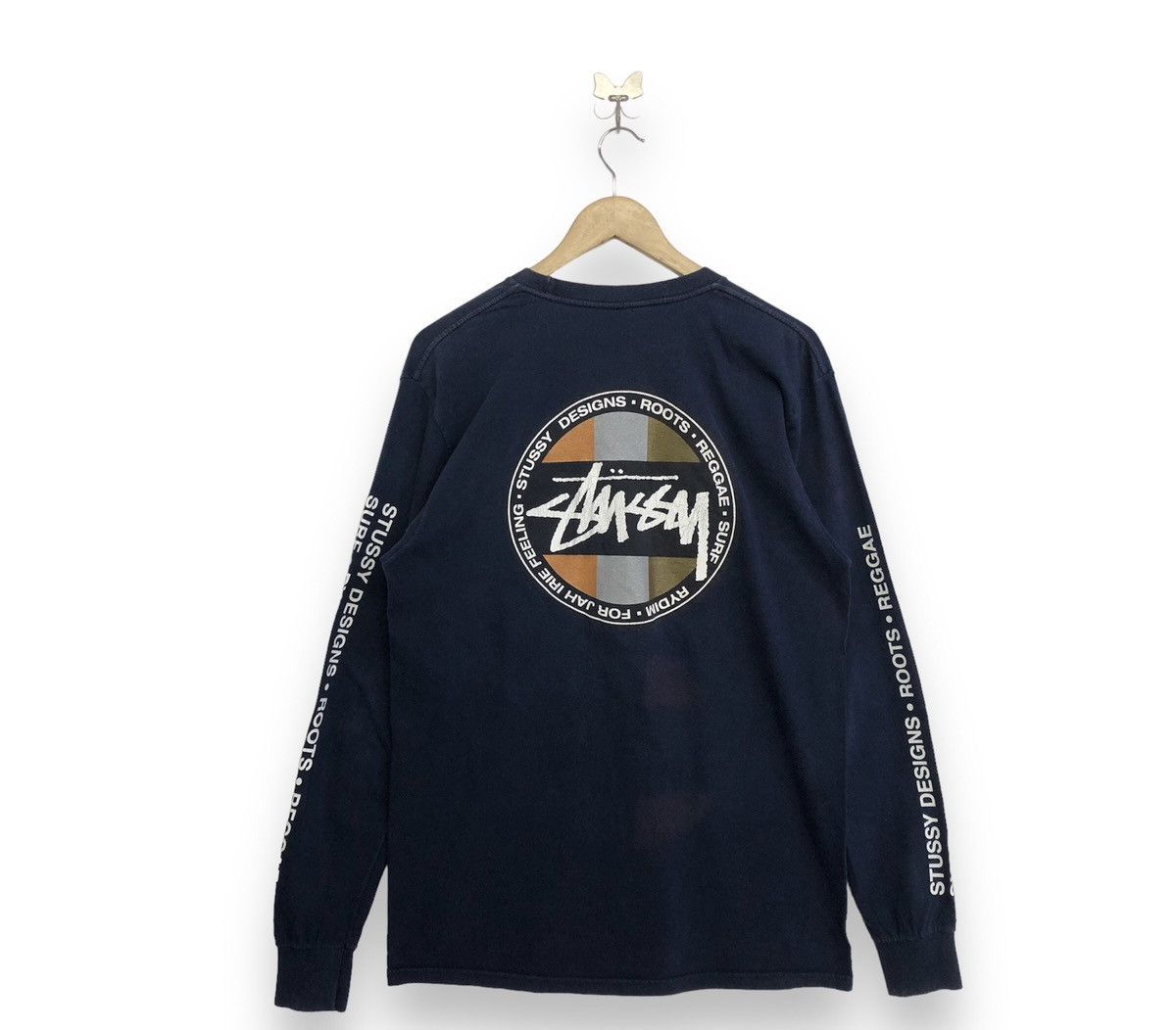 Stussy Stussy Reggae Roots For Jah Irie Feeling Long Sleeve Tee Size US M / EU 48-50 / 2 - 1 Thumbnail