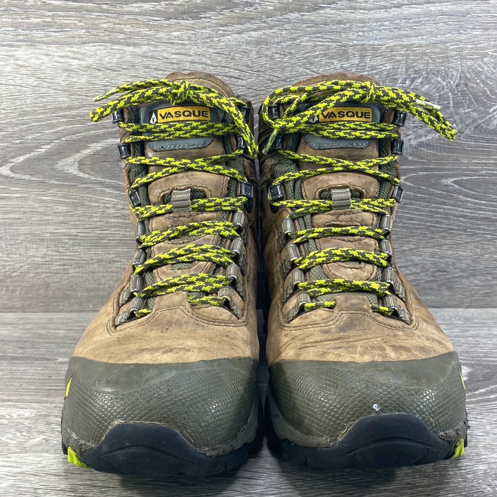 Vasque Vasque Womens 9.5 Taku GTX Brown Leather Gore-Tex Hiking Boots Vibram Sole 7401 Boots Wool? Size US 7 / IT 37 - 4 Thumbnail