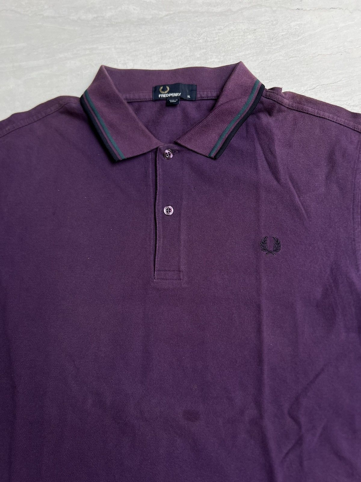 Fred Perry FREDPERRY Purple T-shirt Size US L / EU 52-54 / 3 - 3 Thumbnail