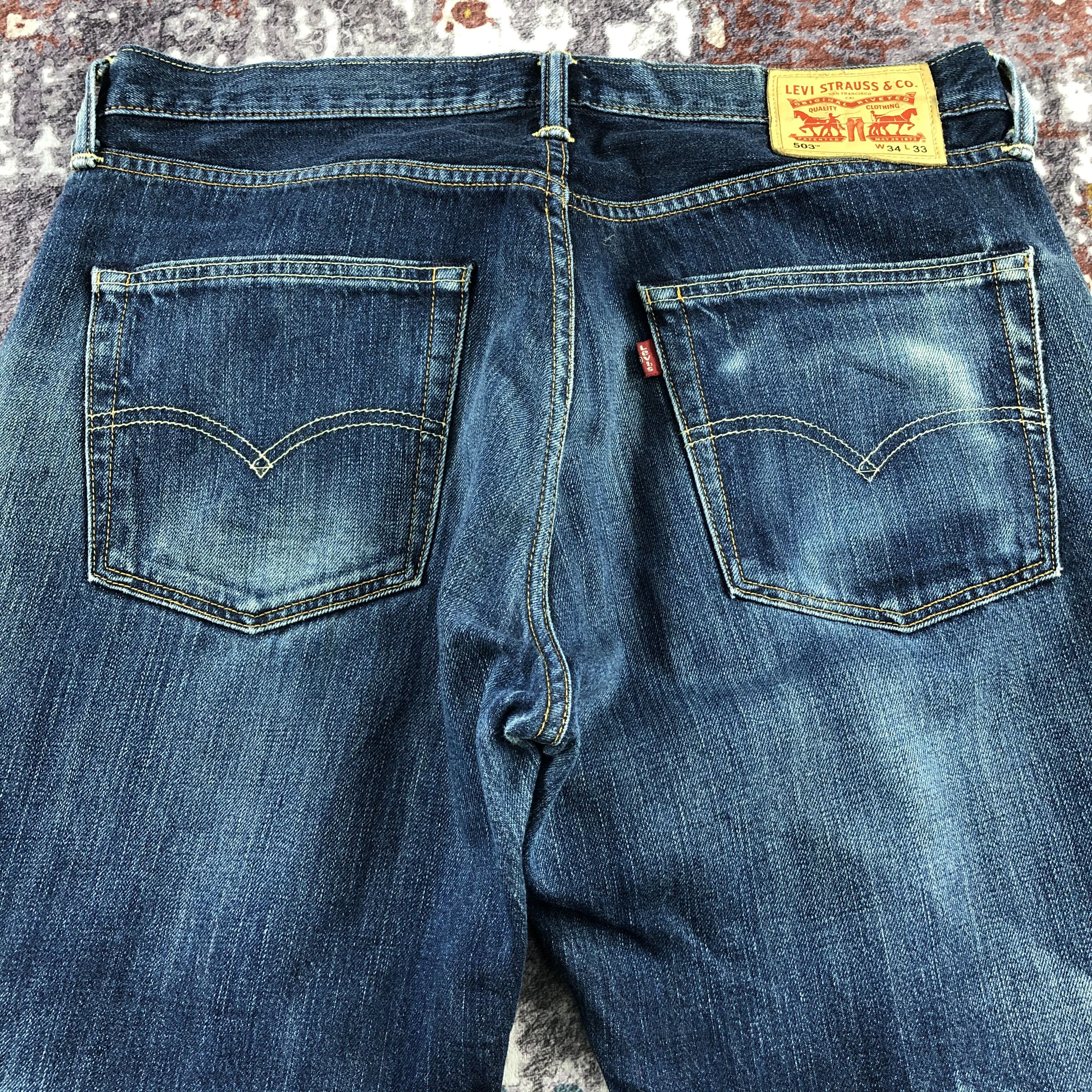 Levi's × Vintage Vintage Blue Wash Levis 503 Jeans-JM2803 Size US 36 / EU 52 - 4 Thumbnail