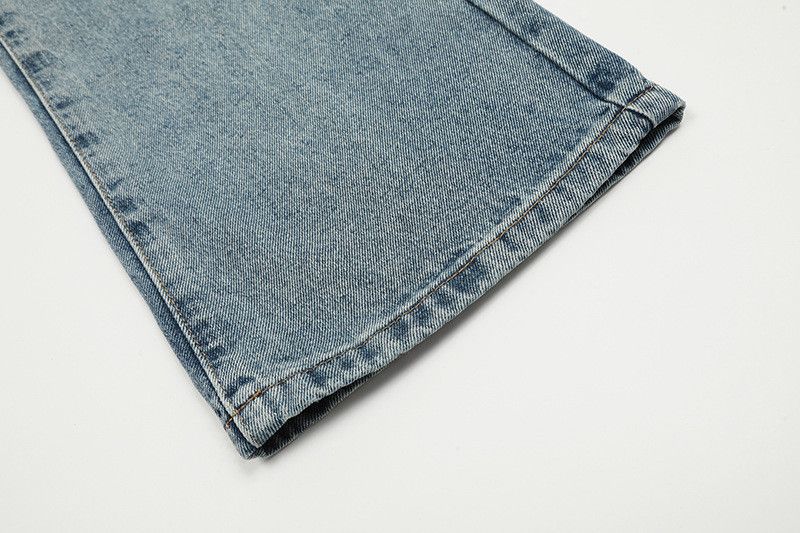 Jean American high street flared light blue washed jeans Size US 32 / EU 48 - 6 Thumbnail
