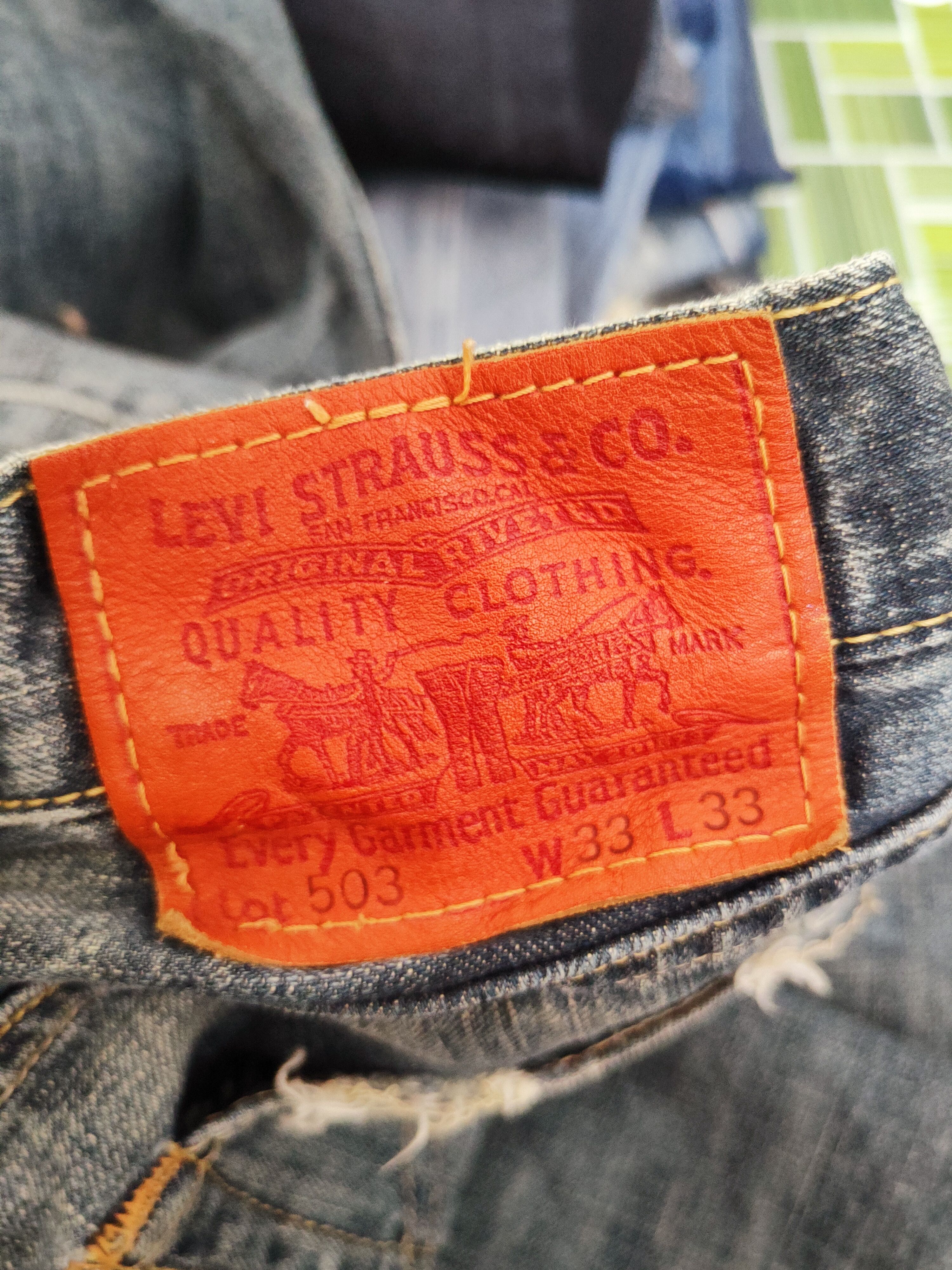 Levi's 503 Levi's Blue Distressed Ripped Jeans #S2708 Size US 34 / EU 50 - 12 Thumbnail