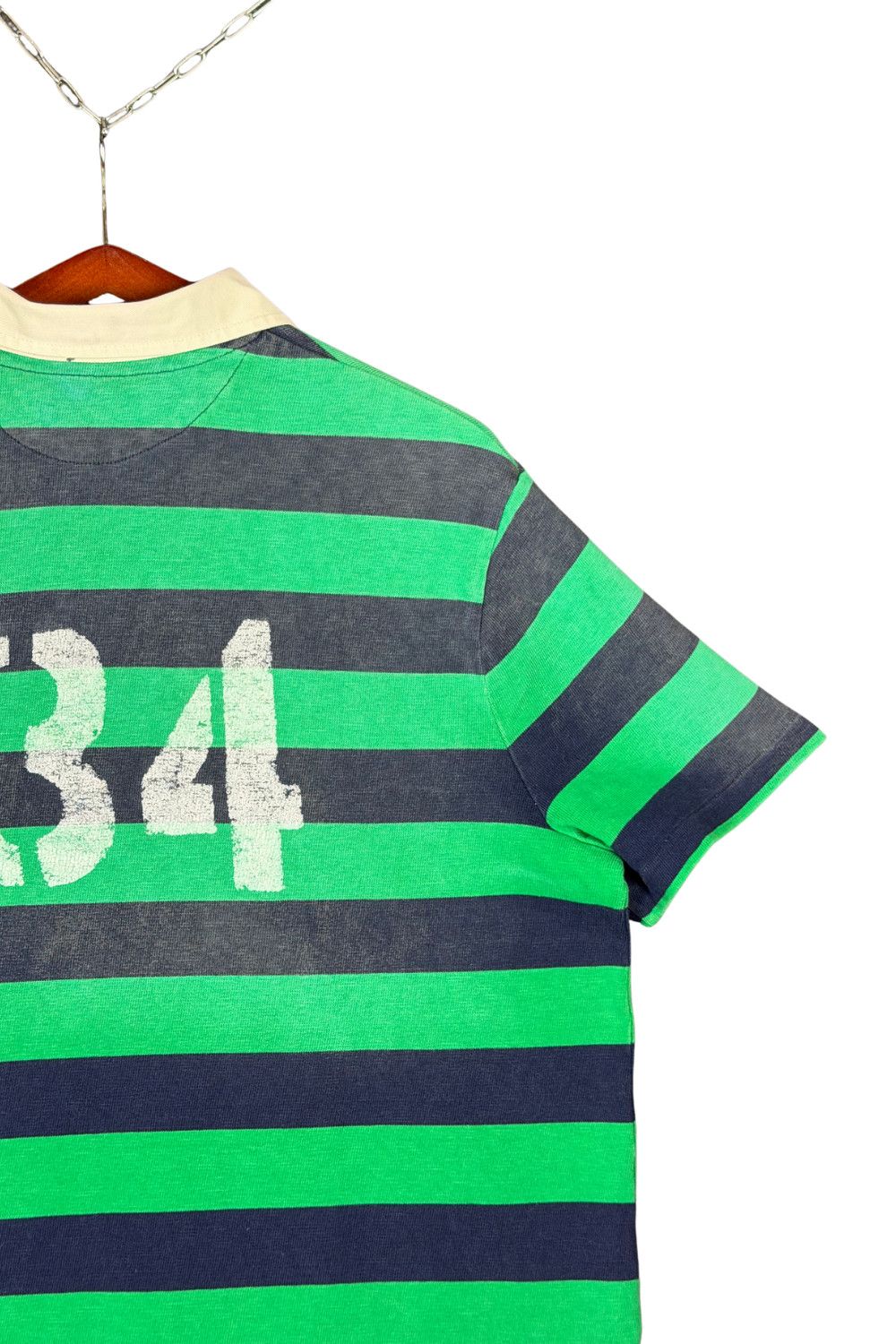 Polo Ralph Lauren Polo RL Vintage Fade Rugby Polo RL Guide 34 Stripe XL Size US XL / EU 56 / 4 - 15 Thumbnail