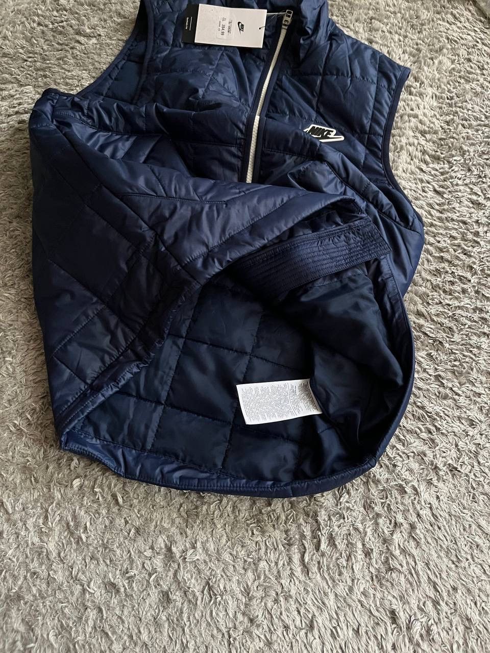 Nike × Vintage New Nike Logo Swoosh Oversize Vest Drill Size US M / EU 48-50 / 2 - 9 Thumbnail