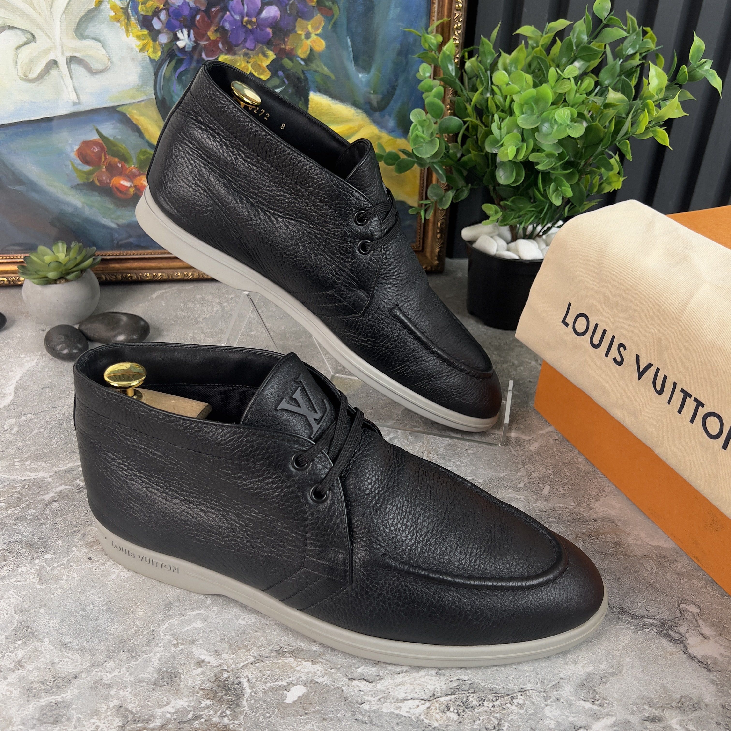 Louis Vuitton Louis Vuitton Estate High Derbies Grain Leather Loro Piana Size US 9 / EU 42 - 4 Thumbnail