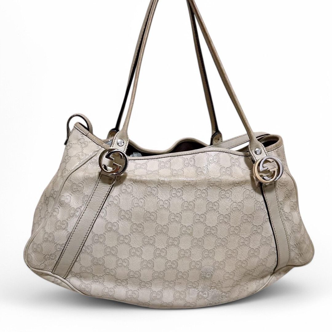 Gucci Gucci - Twins Leather Handbag Monogram White Size ONE SIZE - 4 Thumbnail