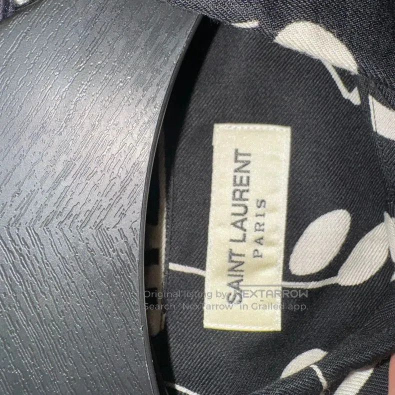 Saint Laurent Paris Saint Laurent Music Note Print Shirt Size US L / EU 52-54 / 3 - 4 Thumbnail