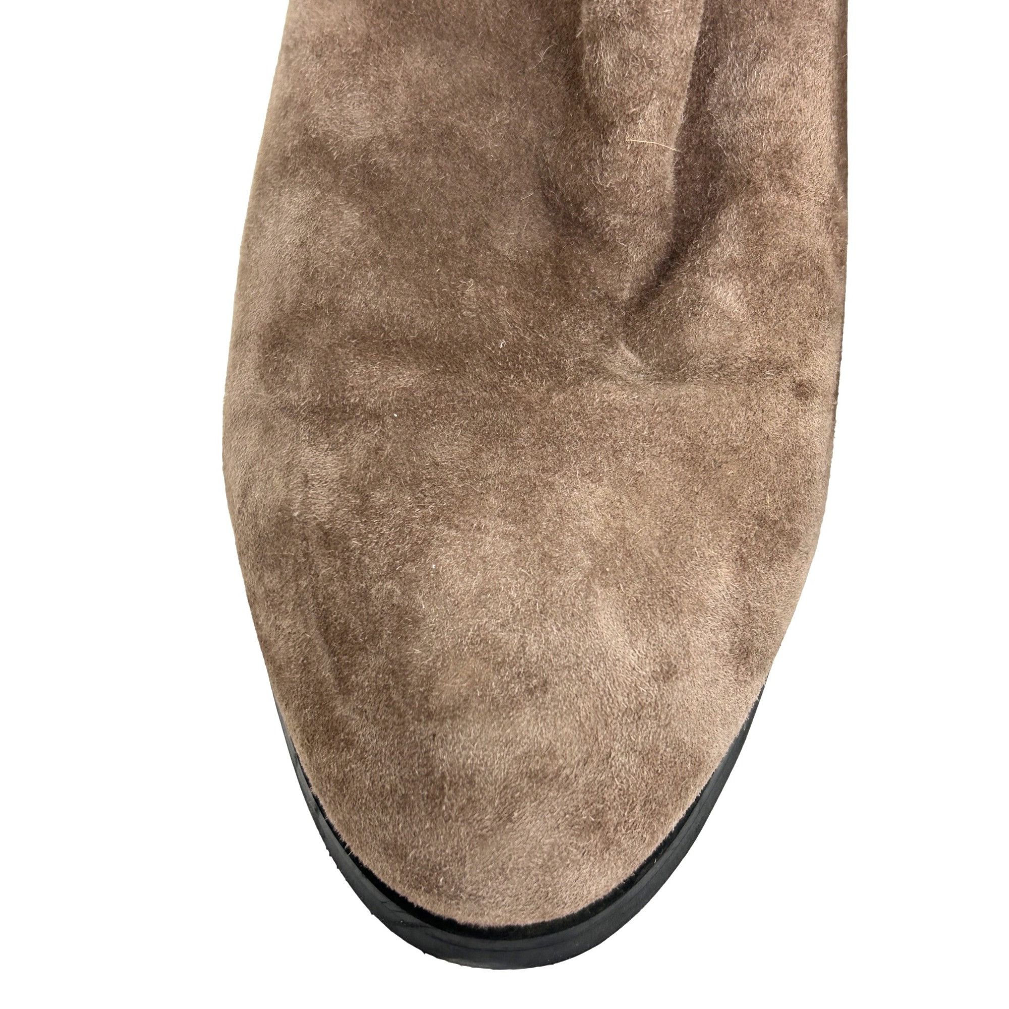 Lands' End Lands’ End Womens Ankle Boots 10 Brown Leather Suede Chunky Size US 10 / IT 40 - 10 Thumbnail