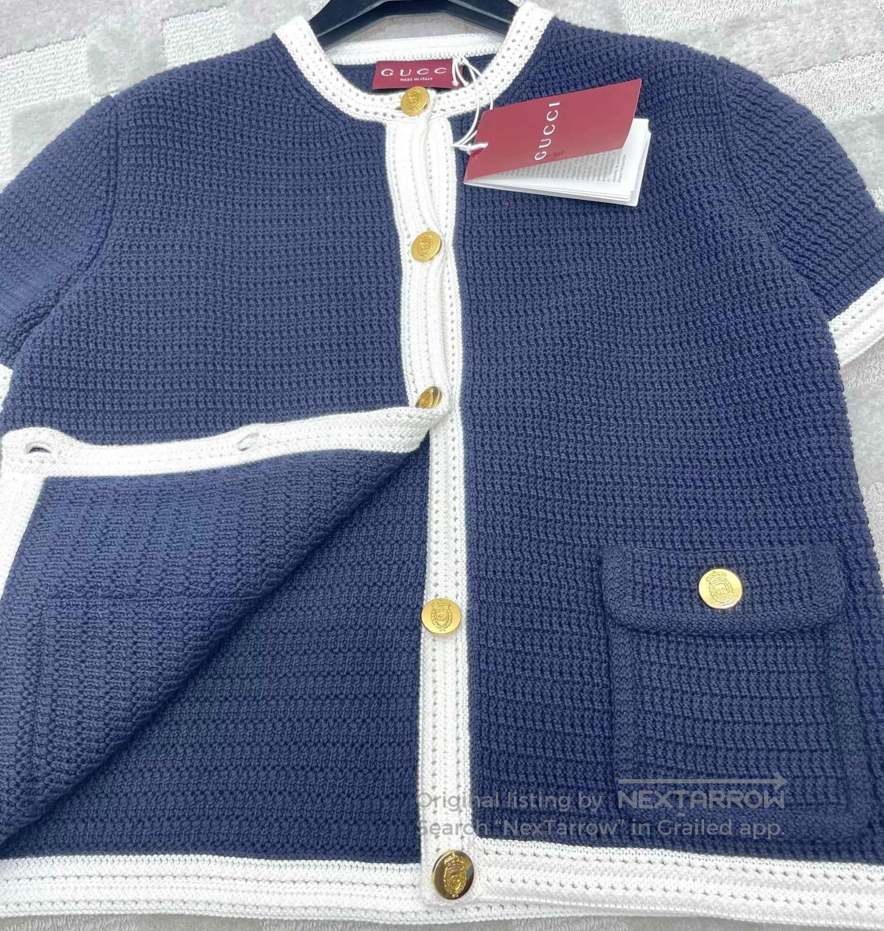Gucci Gucci Navy Blue Knit Short. Size S / US 4 / IT 40 - 5 Thumbnail