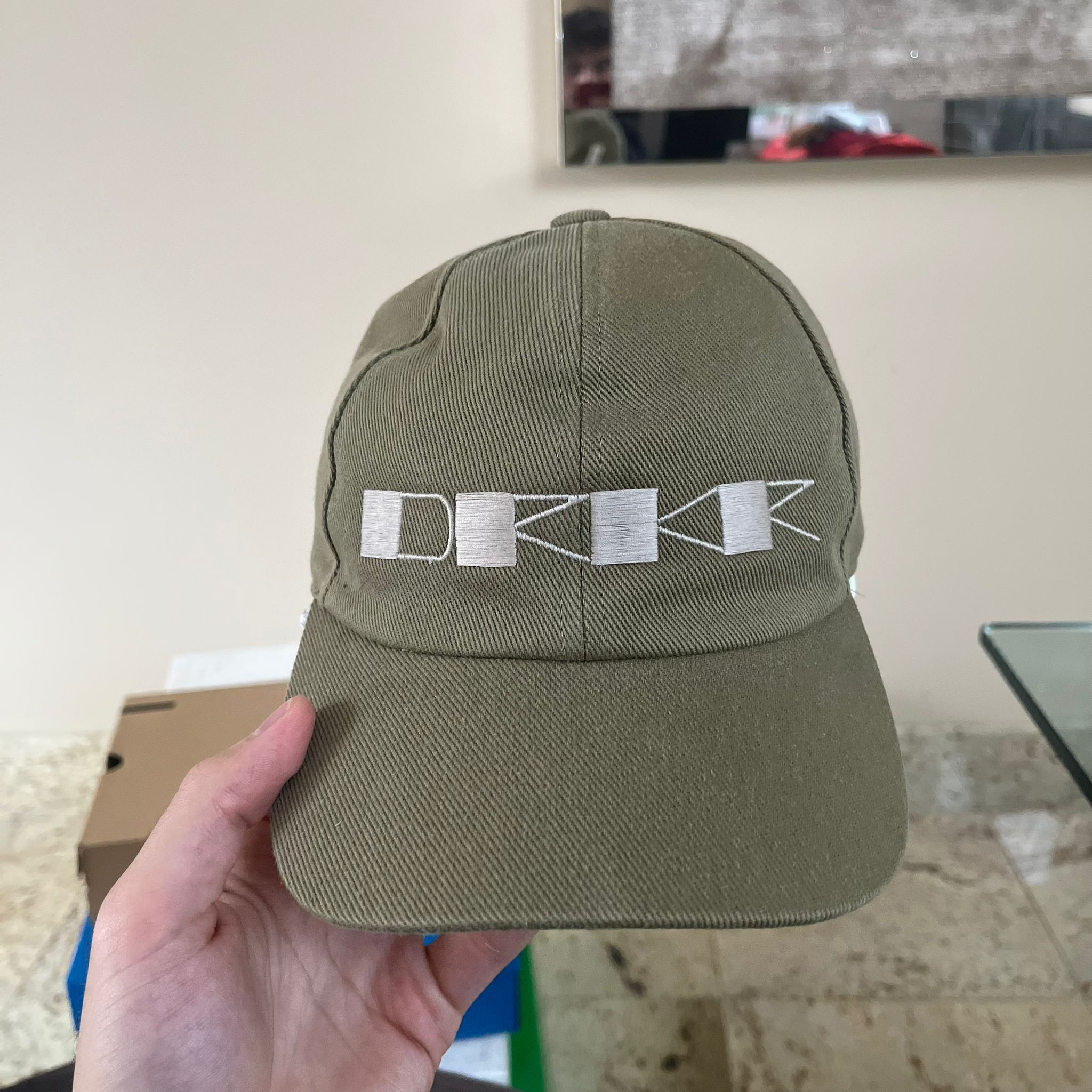 Rick Owens Drkshdw o1rshd1 Size M / Embroidered Logo Snapback Hat Pale Green Size ONE SIZE - 5 Thumbnail