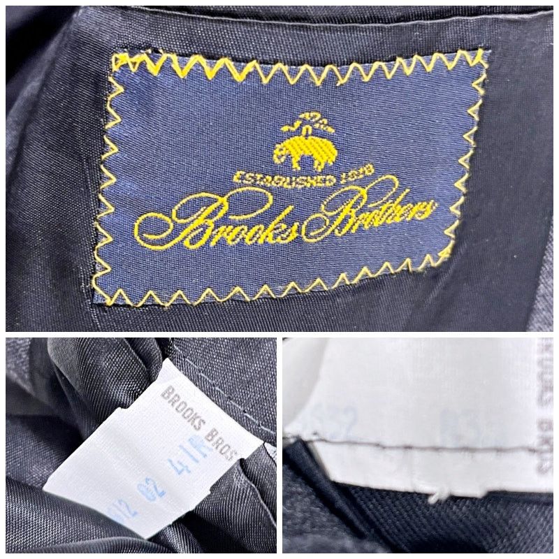 Brooks Brothers Brooks Brothers Wool Pinstripe Suit Gray Pleatetd 41R Size 40R - 14 Thumbnail