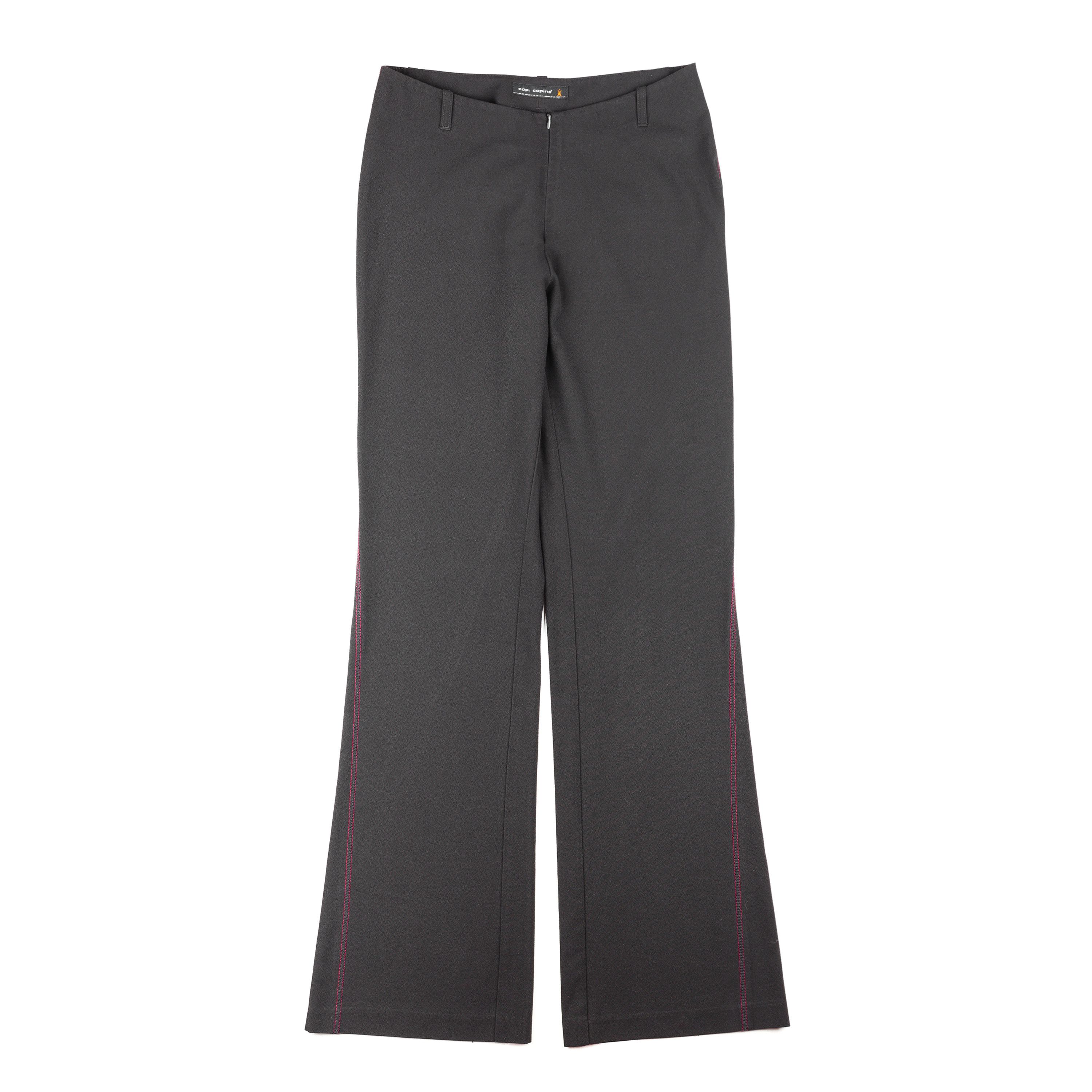 Cop Copine Cop Copine Vintage Black Zipper Pants (M) Size 28" / US 6 / IT 42 - 1 Thumbnail