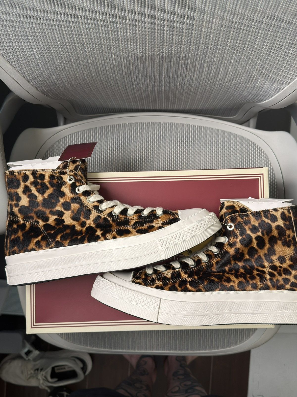 Converse Converse CTAS First String - Leopard Calf Hair Size US 11.5 / EU 44-45 - 3 Thumbnail